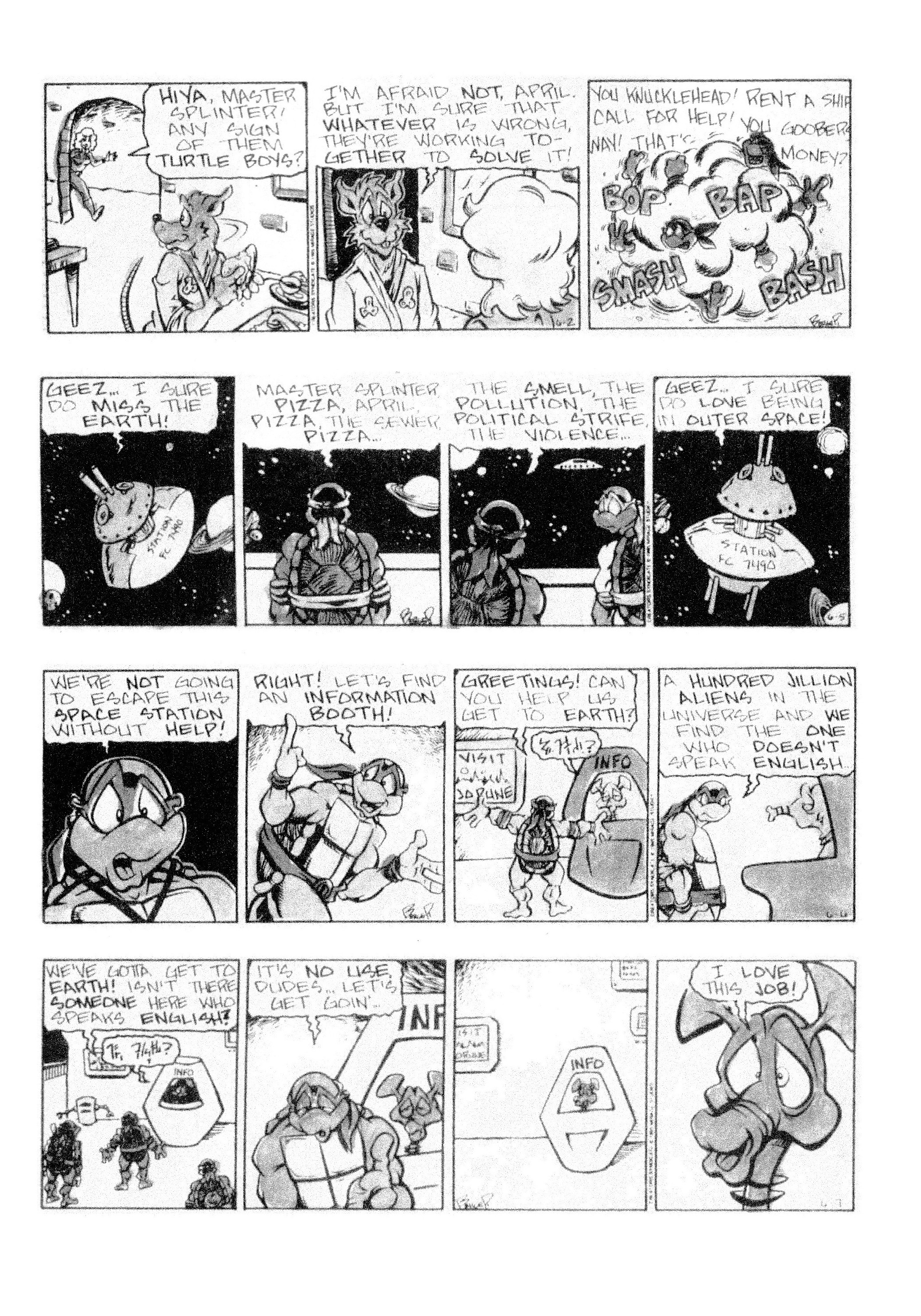 Read online Teenage Mutant Ninja Turtles: Complete Newspaper Daily Comic Strip Collection comic -  Issue # TPB 3 (Part 1) - 97