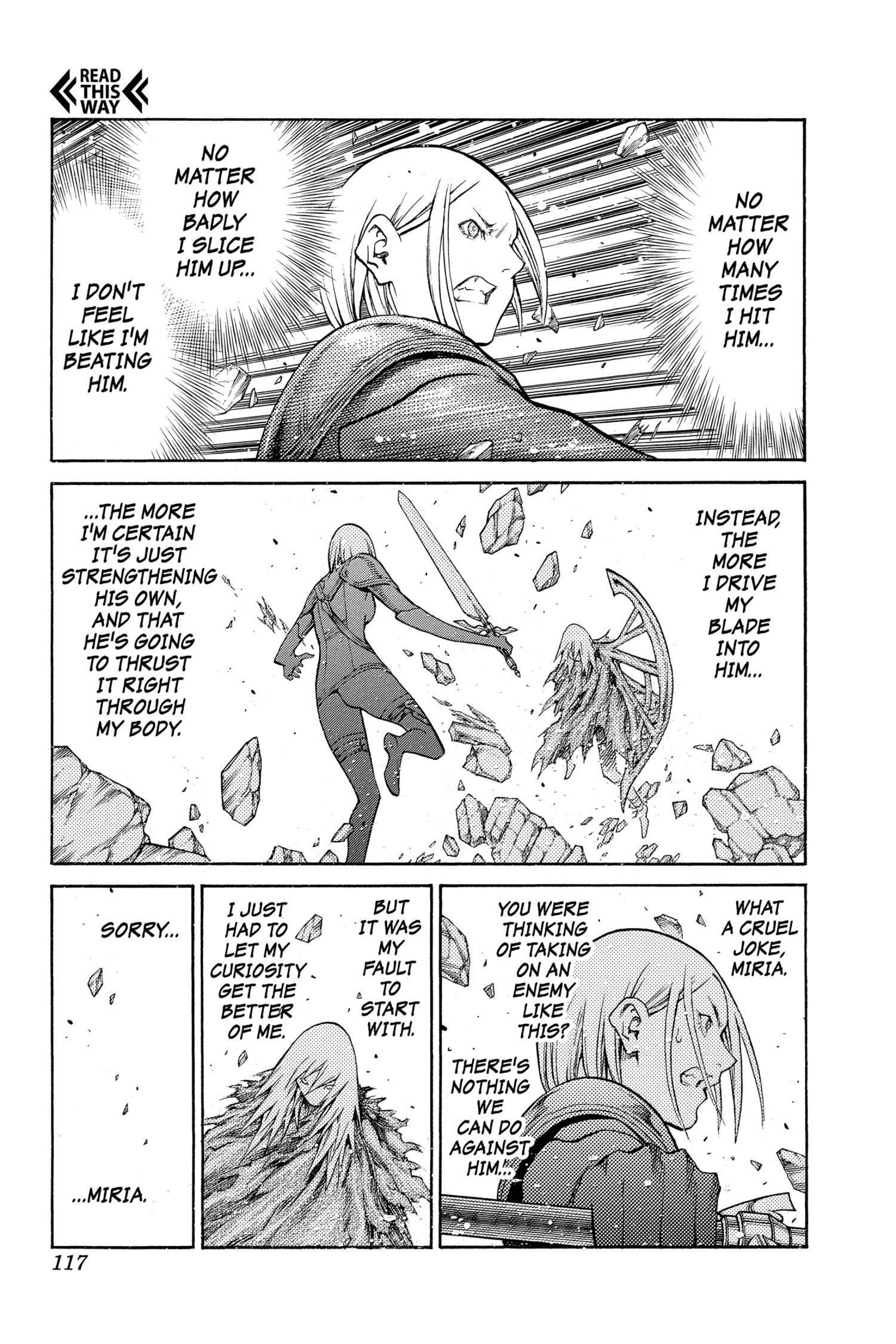 Read online Claymore comic -  Issue #16 - 109