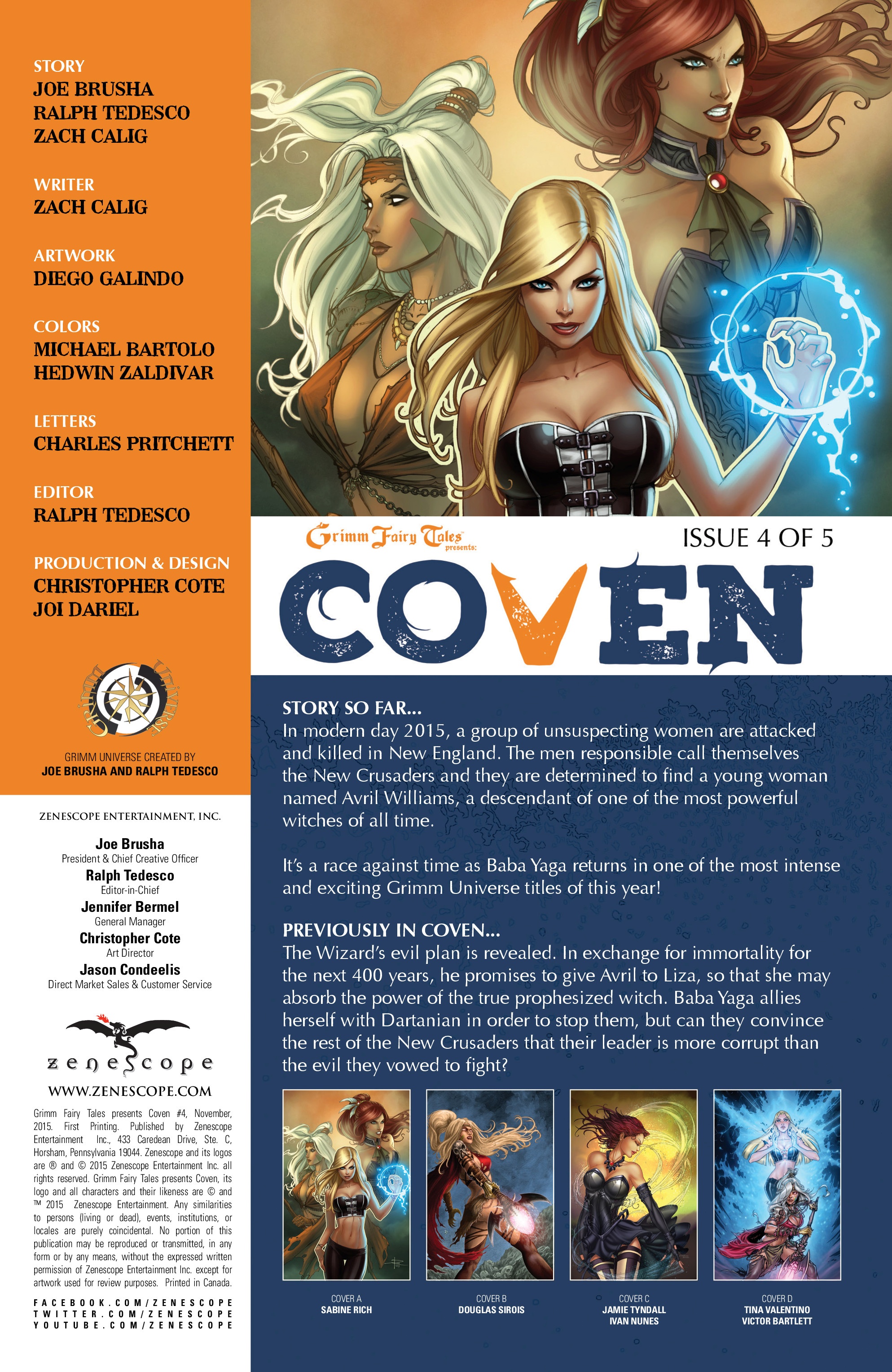 Read online Grimm Fairy Tales presents Coven comic -  Issue #4 - 2