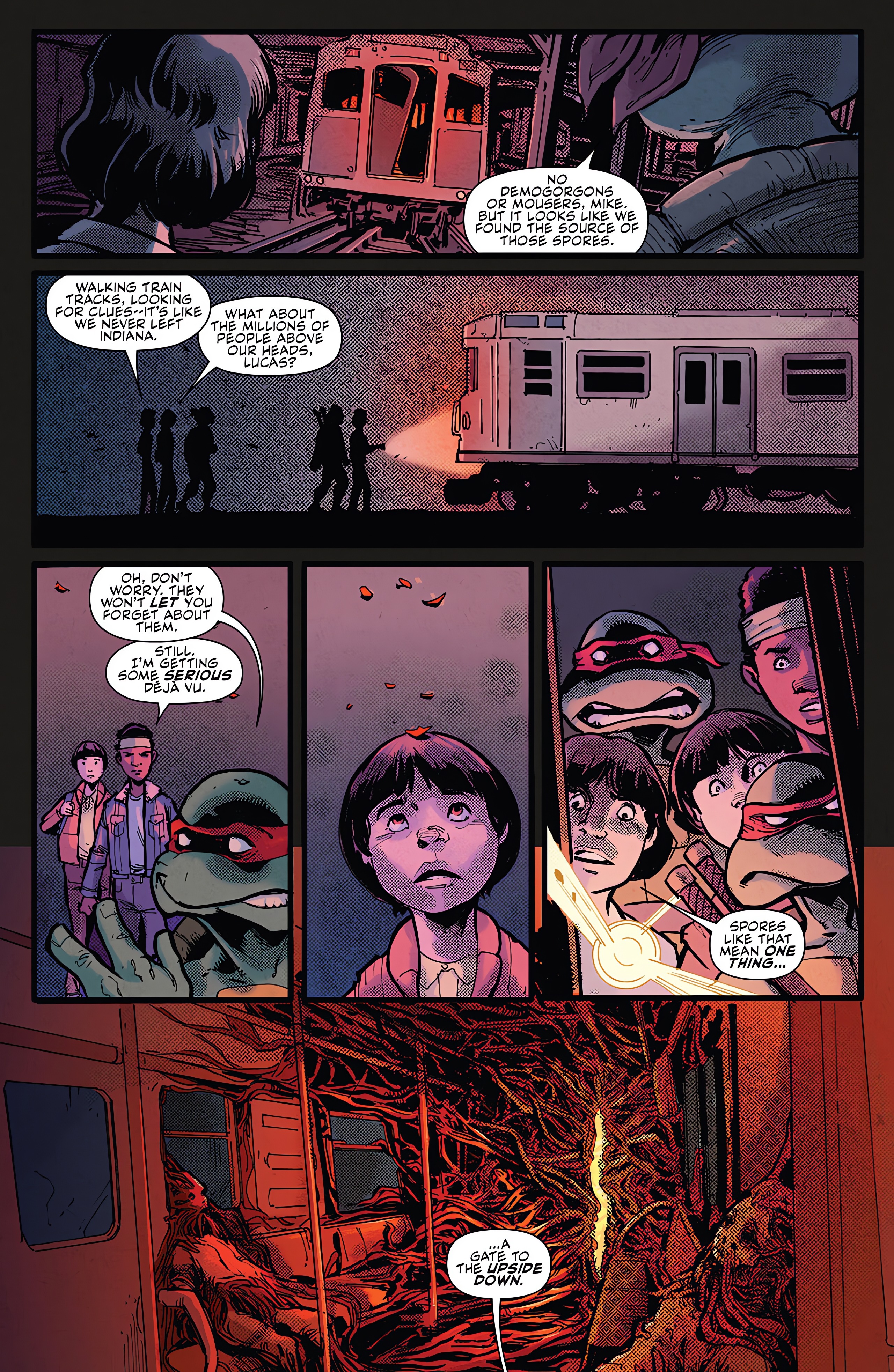Read online Teenage Mutant Ninja Turtles x Stranger Things comic -  Issue #2 - 6