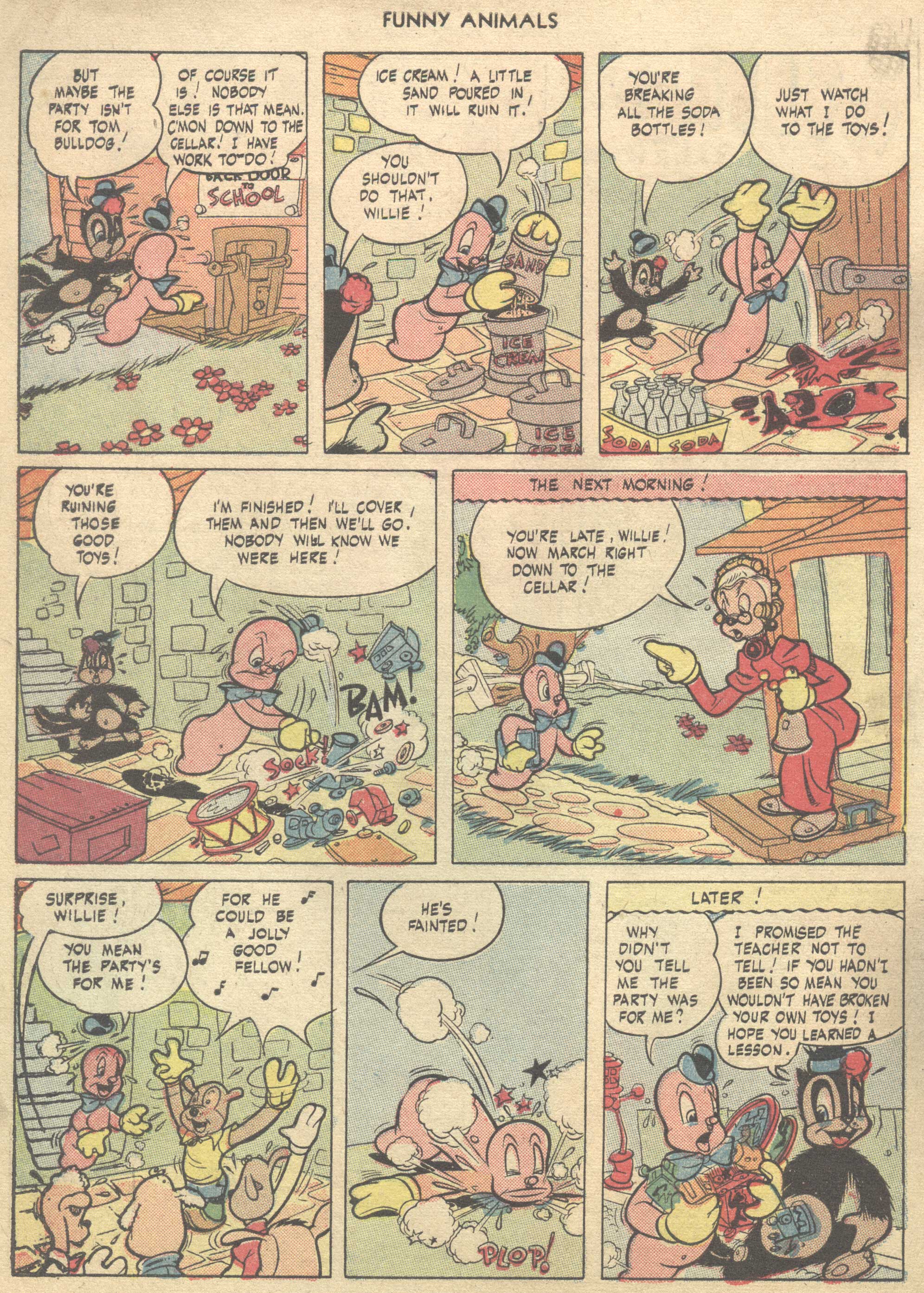 Read online Fawcett's Funny Animals comic -  Issue #37 - 42