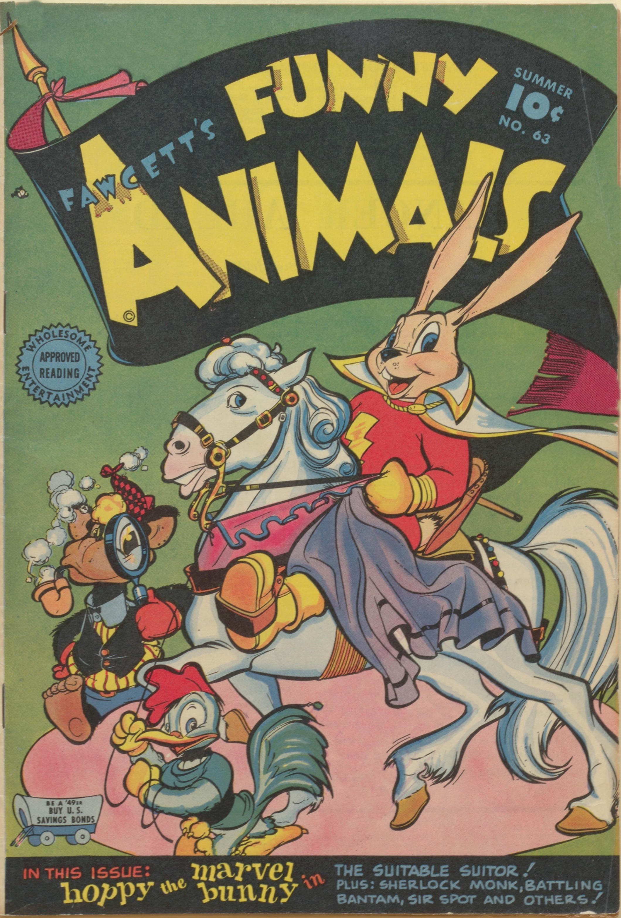 Read online Fawcett's Funny Animals comic -  Issue #63 - 1