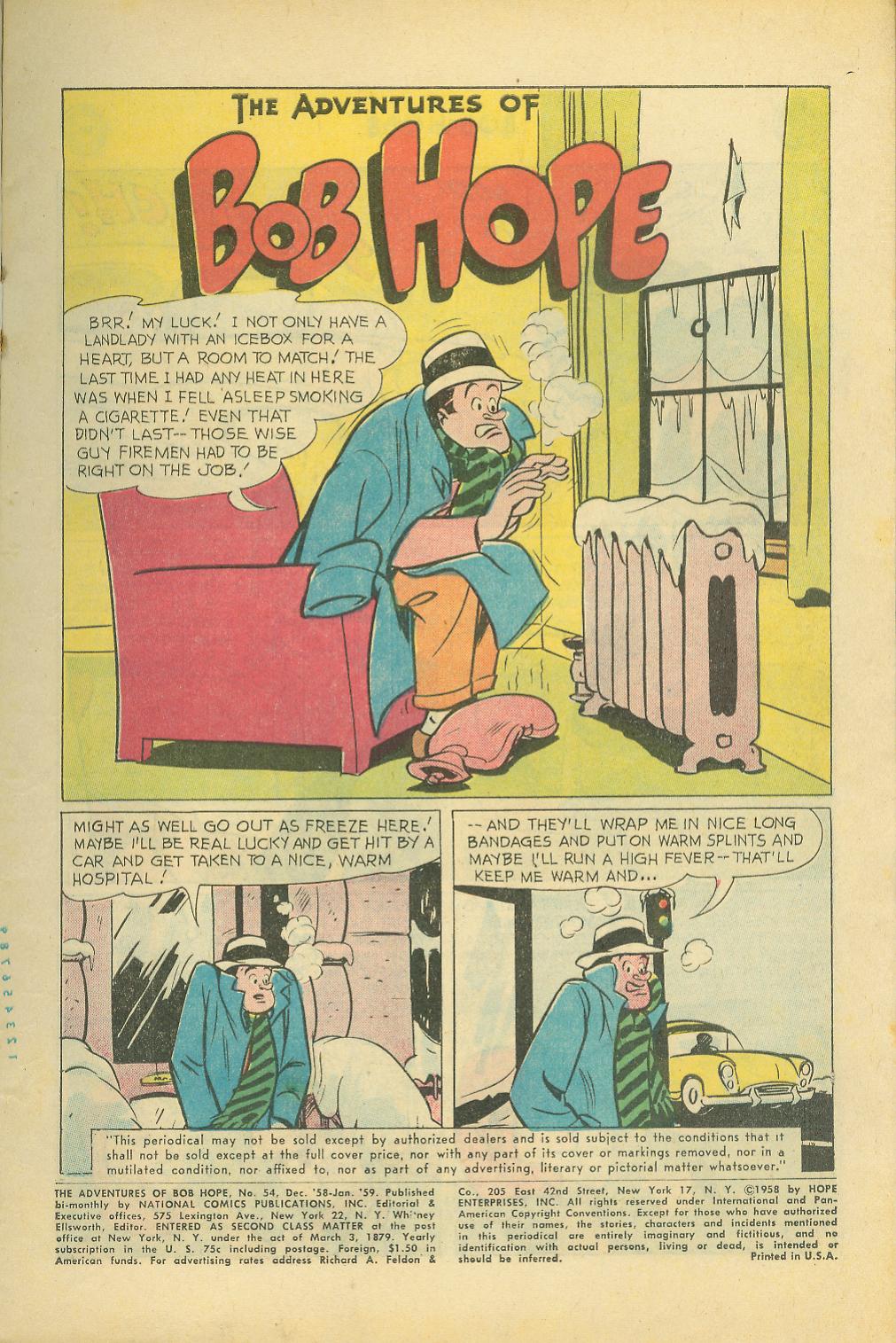Read online The Adventures of Bob Hope comic -  Issue #54 - 3