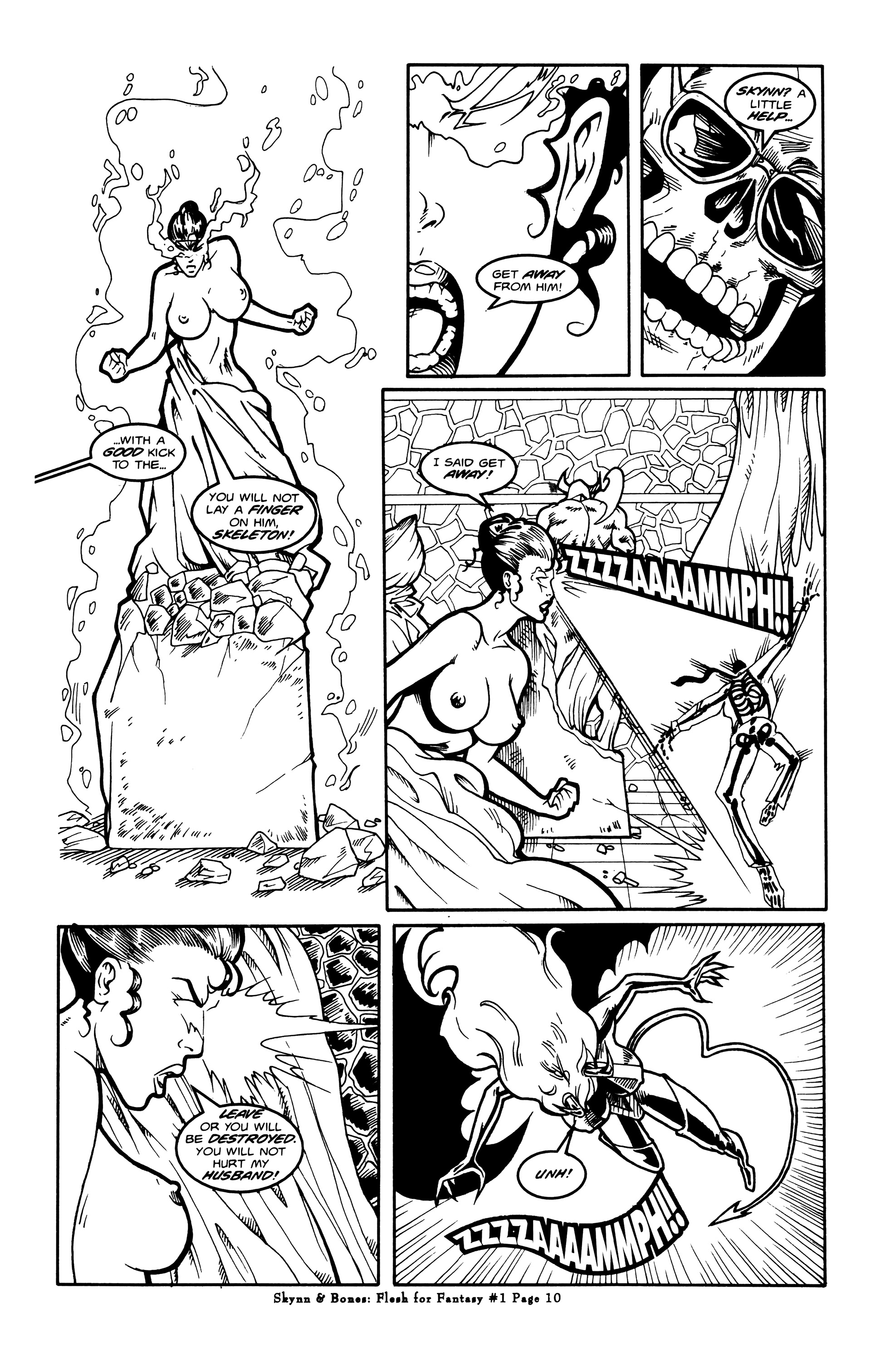 Read online Skynn & Bones: Flesh for Fantasy comic -  Issue #1 - 11