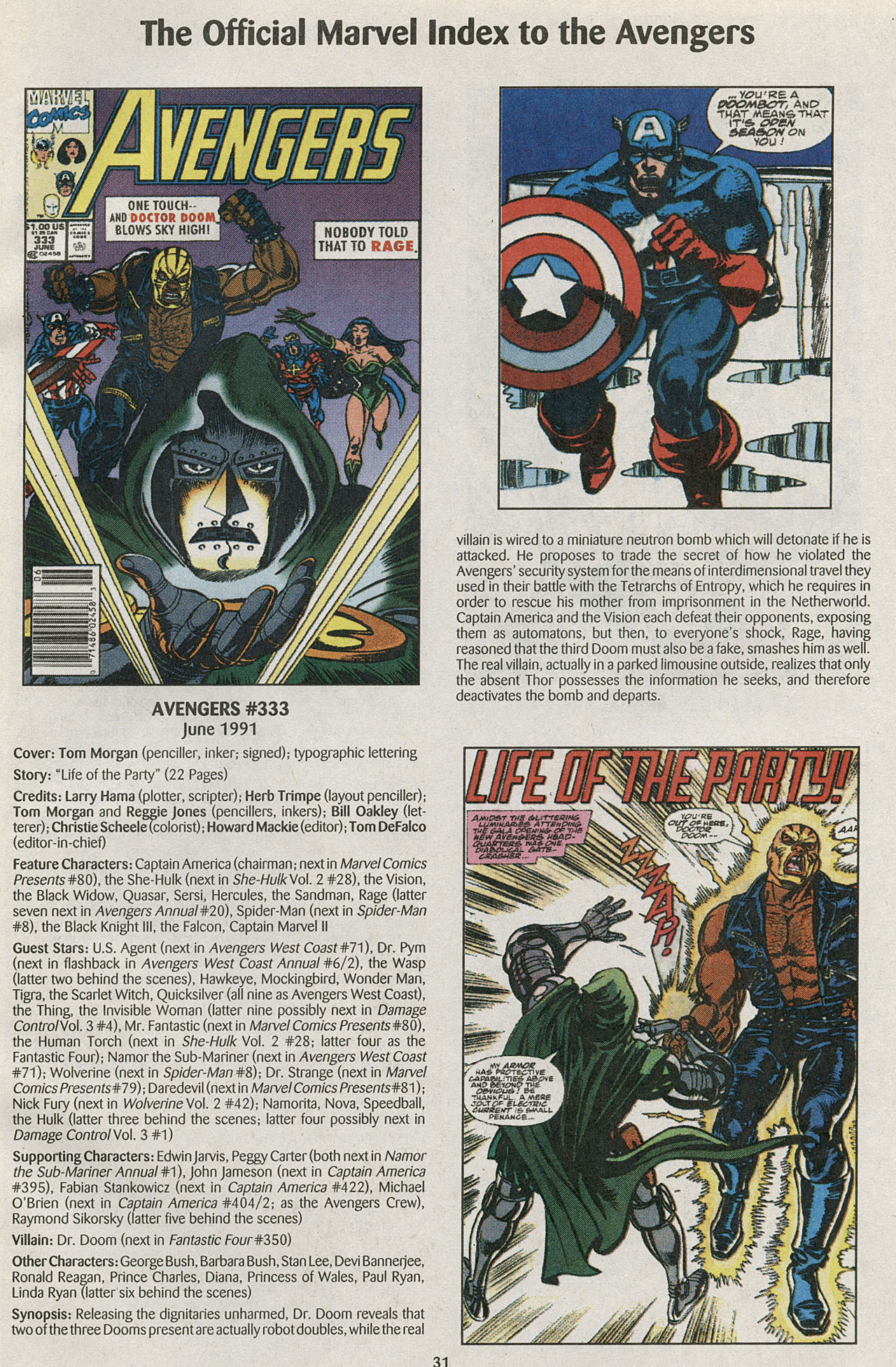 Read online The Official Marvel Index to the Avengers comic -  Issue #6 - 33