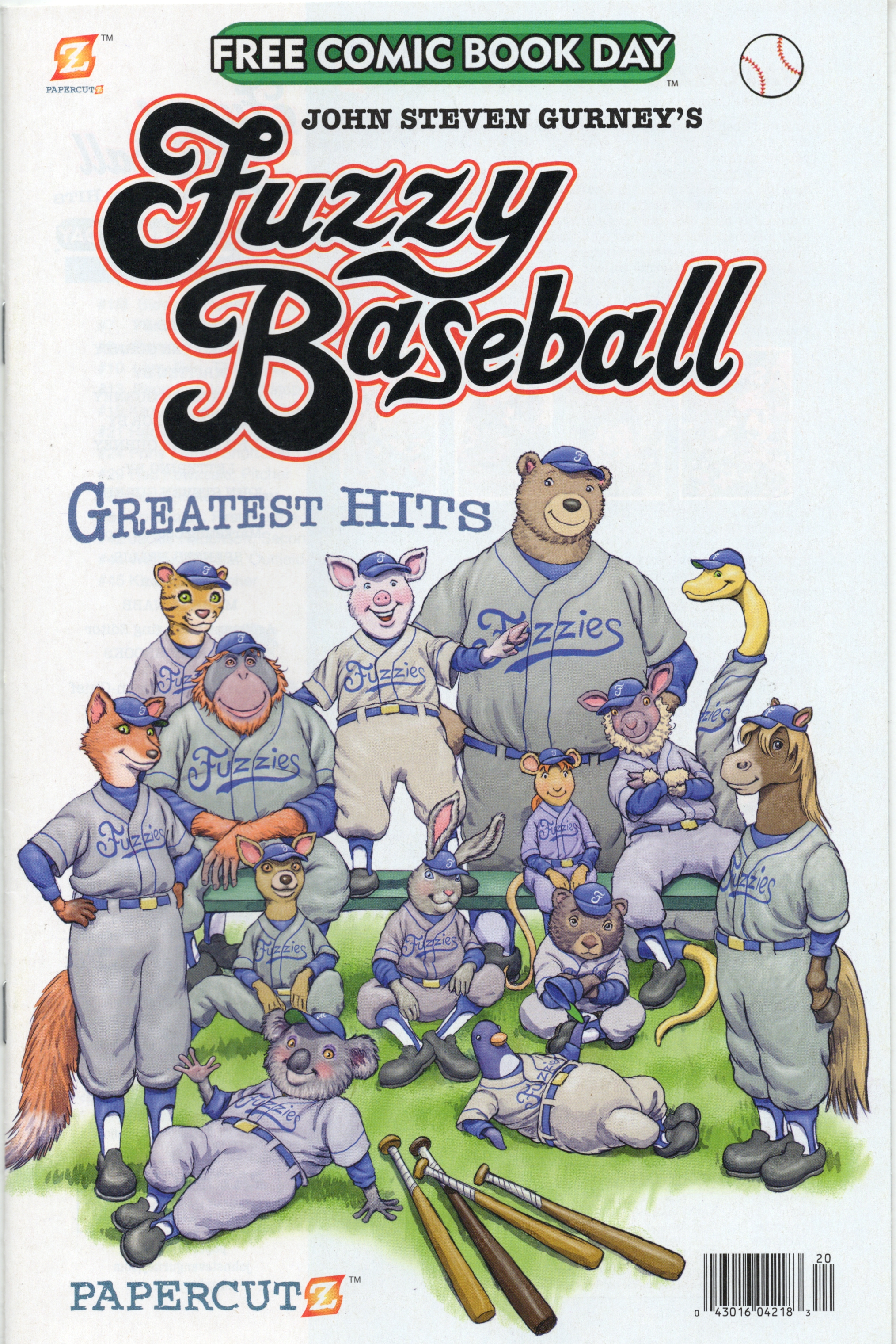 Read online Free Comic Book Day 2022 comic -  Issue # Papercutz Fuzzy Baseball - 1