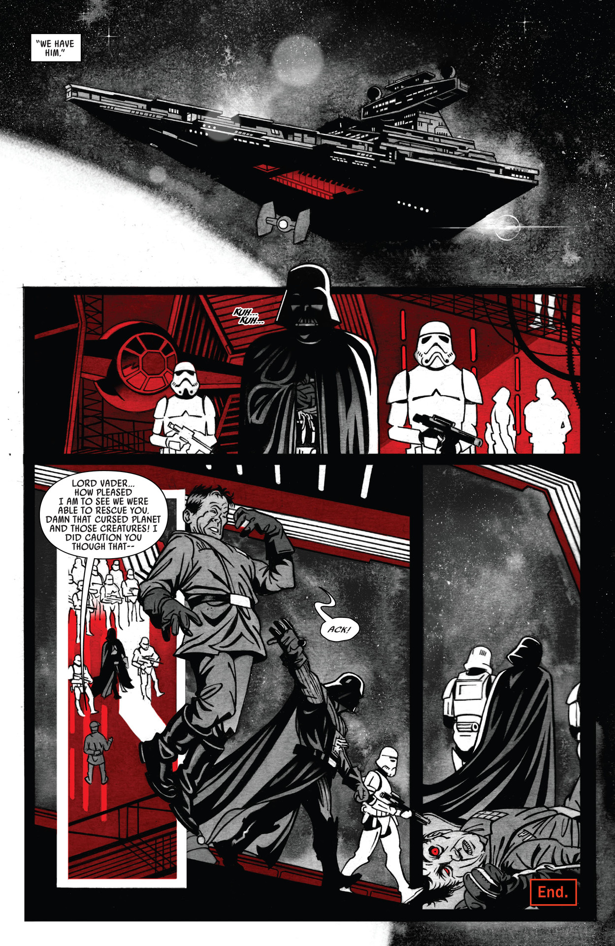 Read online Star Wars: Darth Vader - Black, White & Red comic -  Issue #4 - 32
