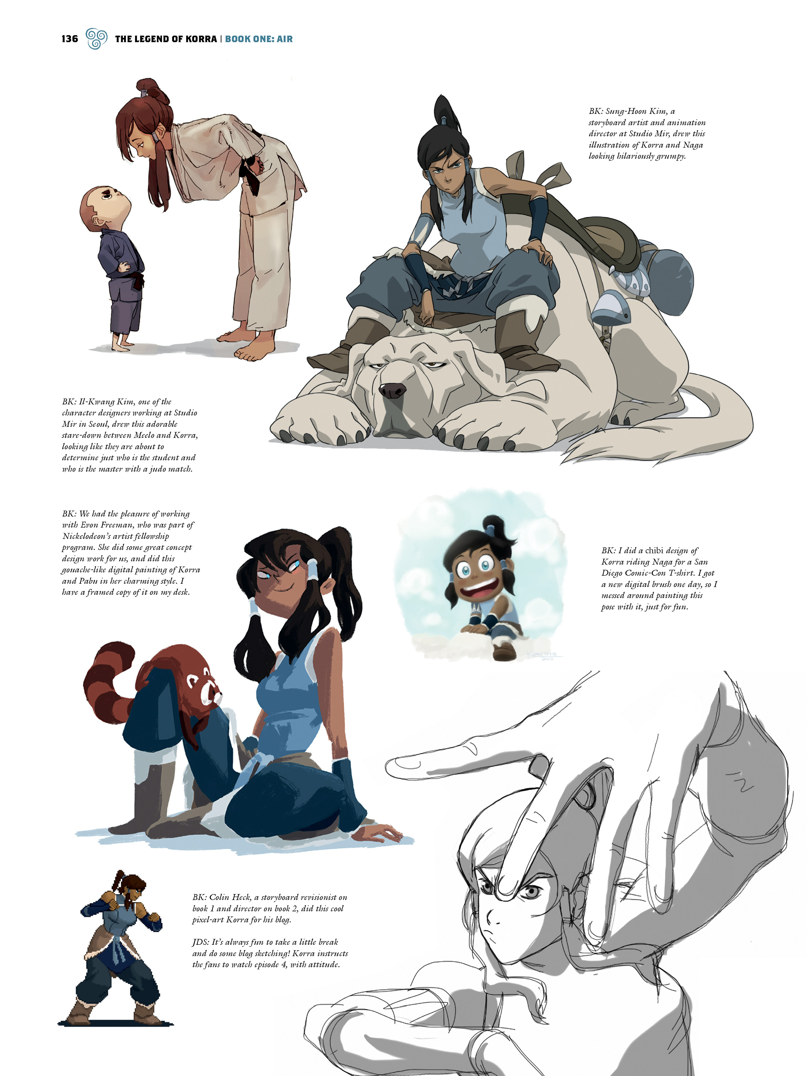Read online The Legend of Korra: The Art of the Animated Series comic -  Issue # TPB 1 - 121