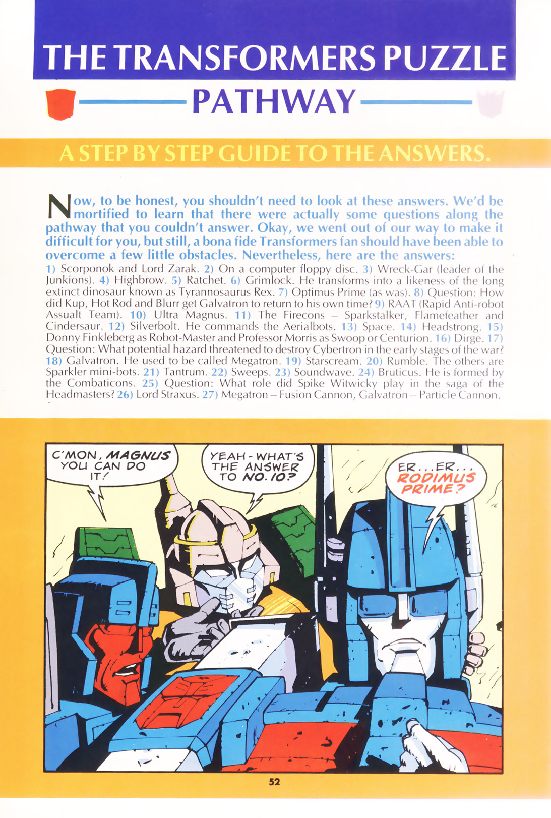 Read online The Transformers Annual comic -  Issue #1988 - 50