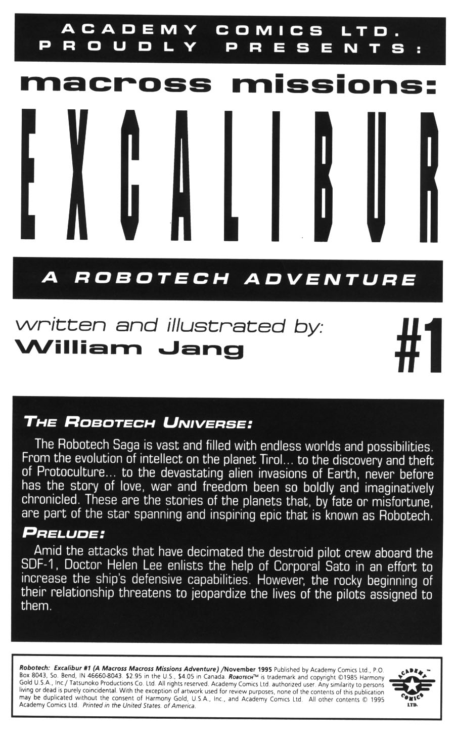 Read online Robotech: Macross Missions: Excalibur comic -  Issue # Full - 2
