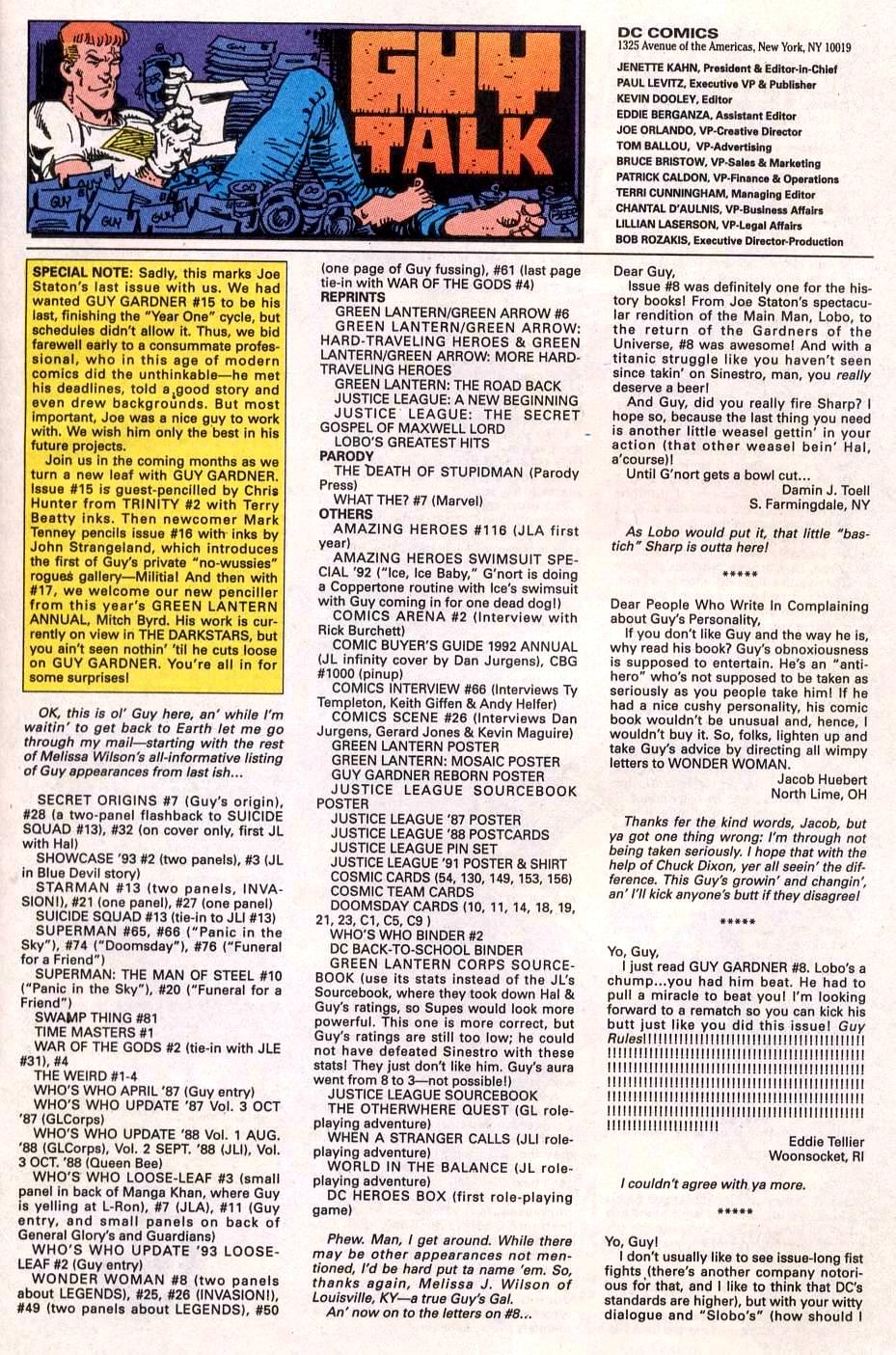 Read online Guy Gardner comic -  Issue #14 - 21