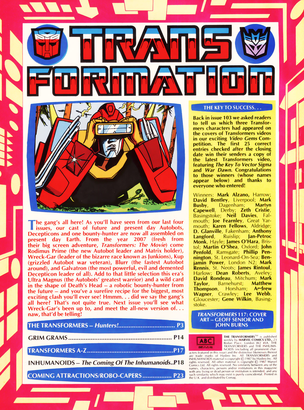 Read online The Transformers (UK) comic -  Issue #117 - 2