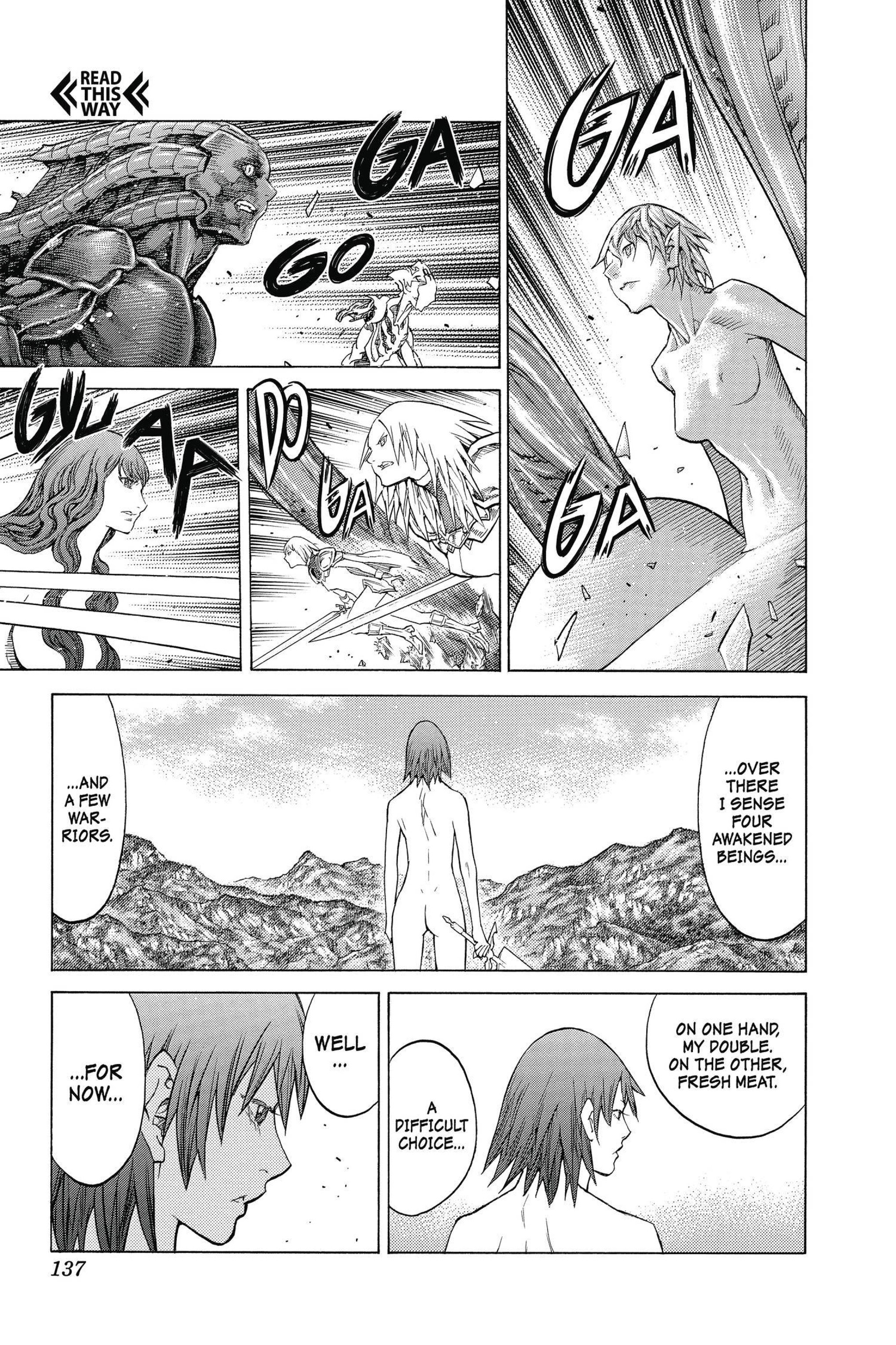 Read online Claymore comic -  Issue #25 - 122