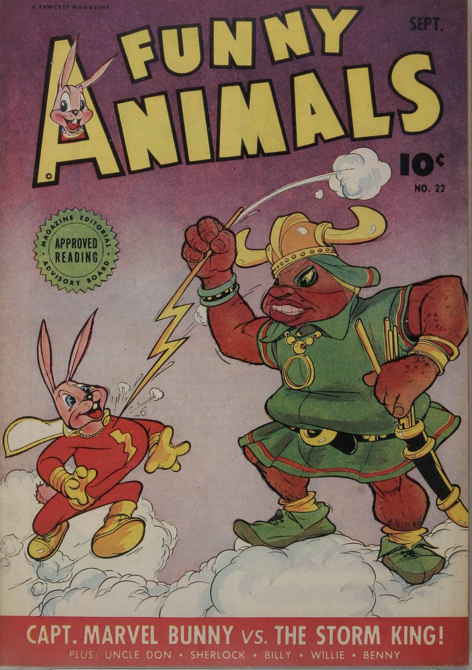 Read online Fawcett's Funny Animals comic -  Issue #22 - 1
