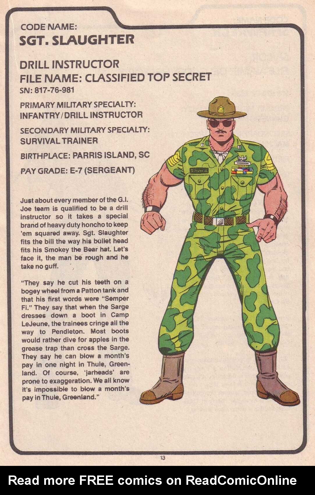 Read online The G.I. Joe Order of Battle comic -  Issue #2 - 15
