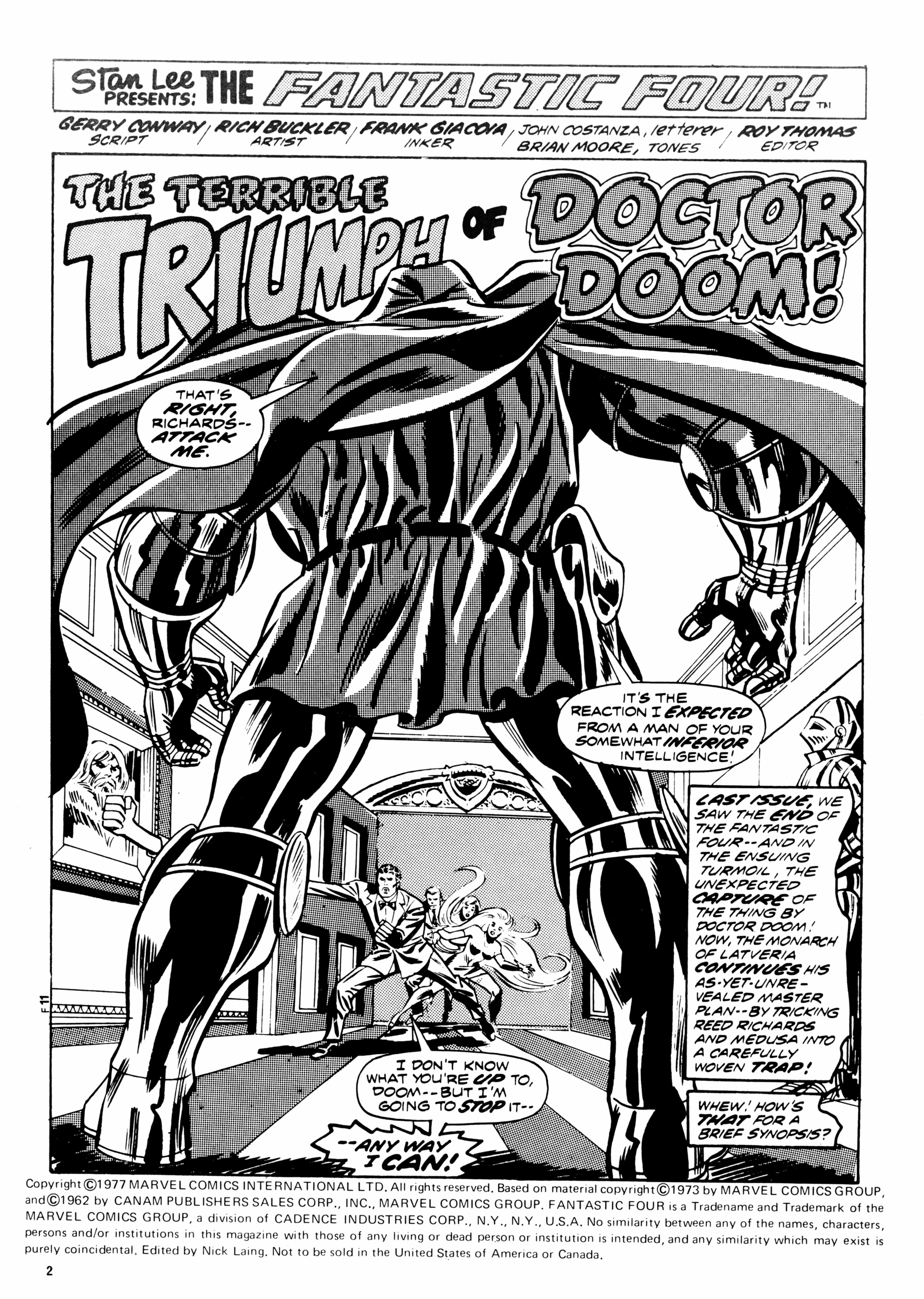 Read online Fantastic Four (1982) comic -  Issue #11 - 2