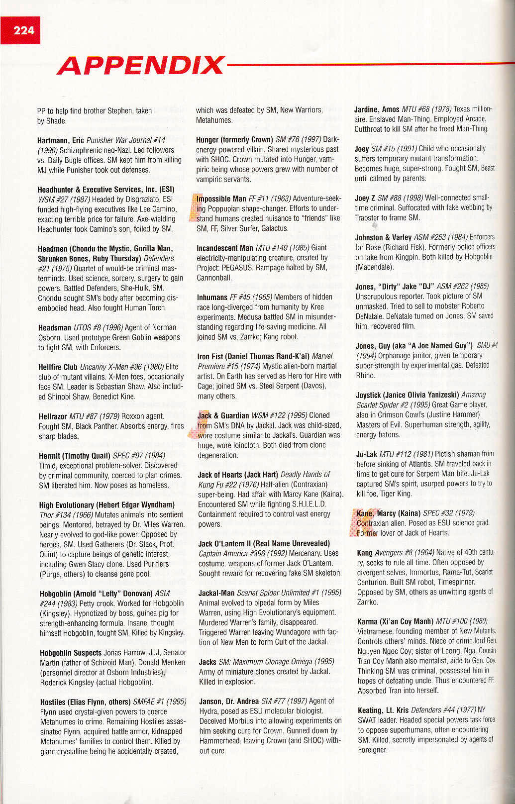 Read online Marvel Encyclopedia comic -  Issue # TPB 4 - 223