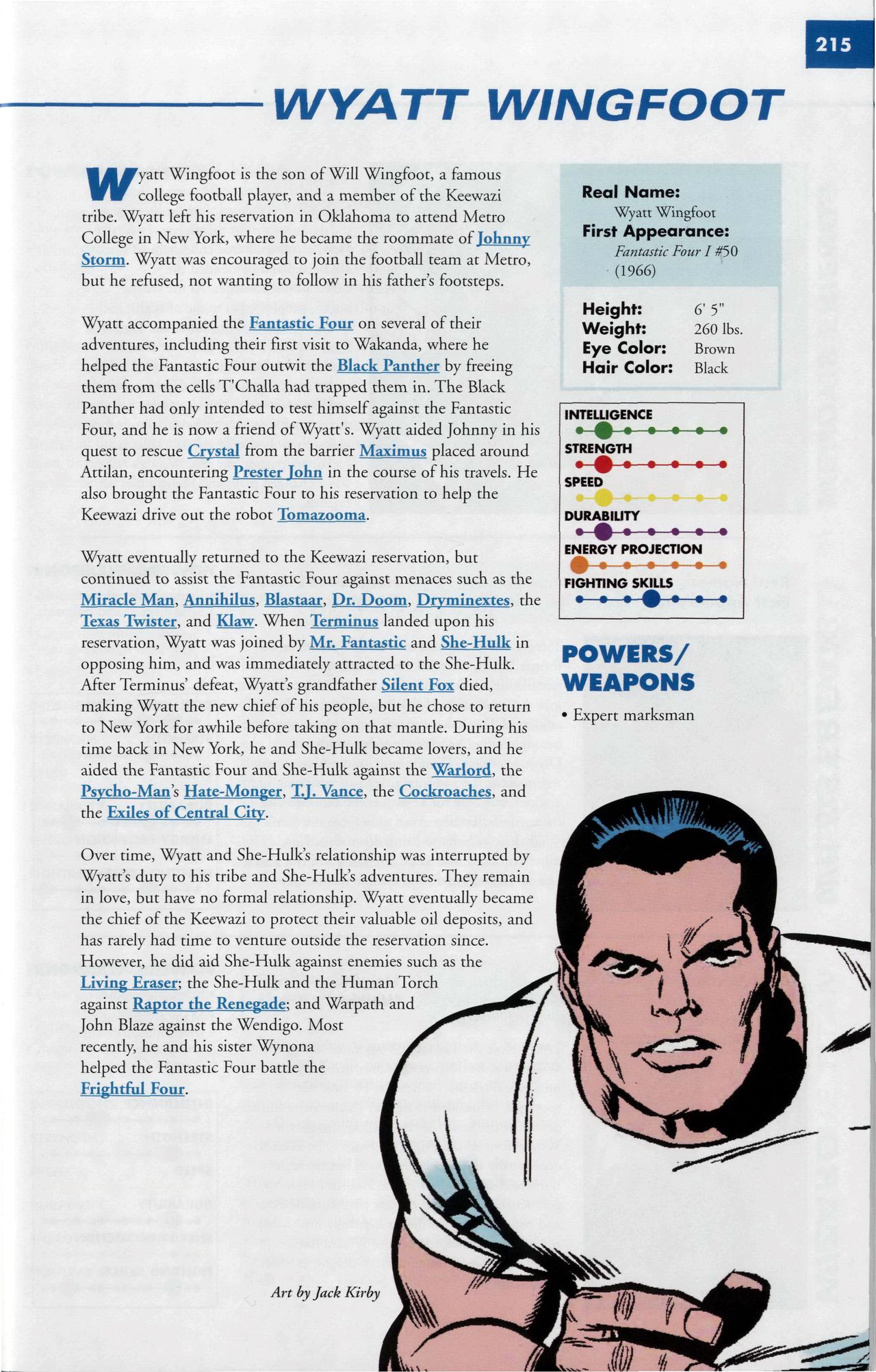 Read online Marvel Encyclopedia comic -  Issue # TPB 6 - 218