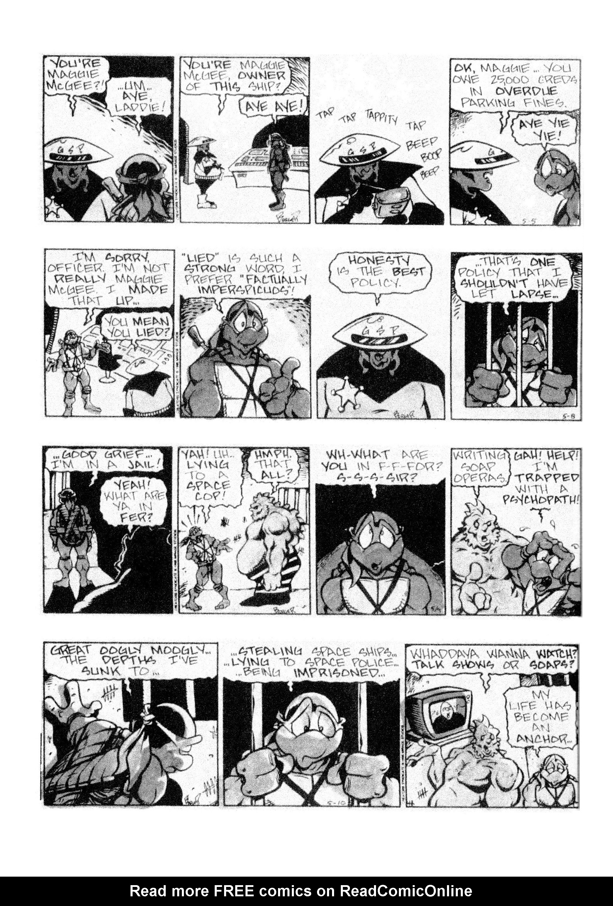 Read online Teenage Mutant Ninja Turtles: Complete Newspaper Daily Comic Strip Collection comic -  Issue # TPB 3 (Part 1) - 92
