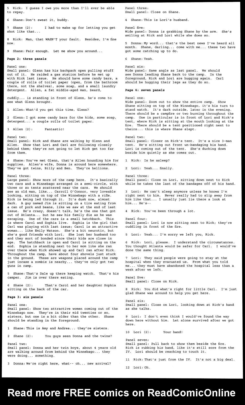 Read online The Walking Dead comic -  Issue # _Script Book 01 - 17