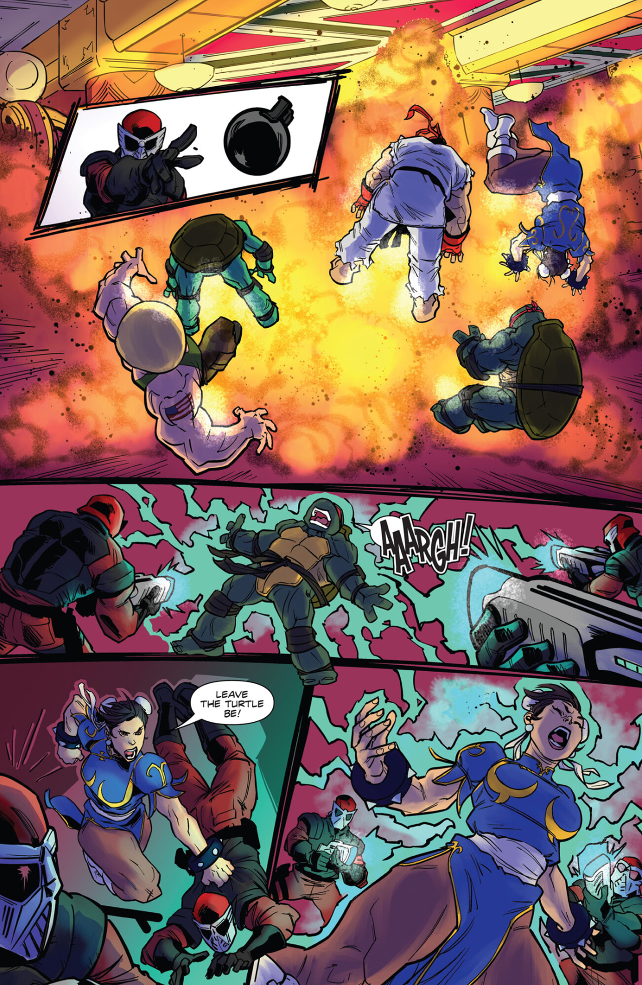 Read online Teenage Mutant Ninja Turtles vs. Street Fighter comic -  Issue #2 - 19