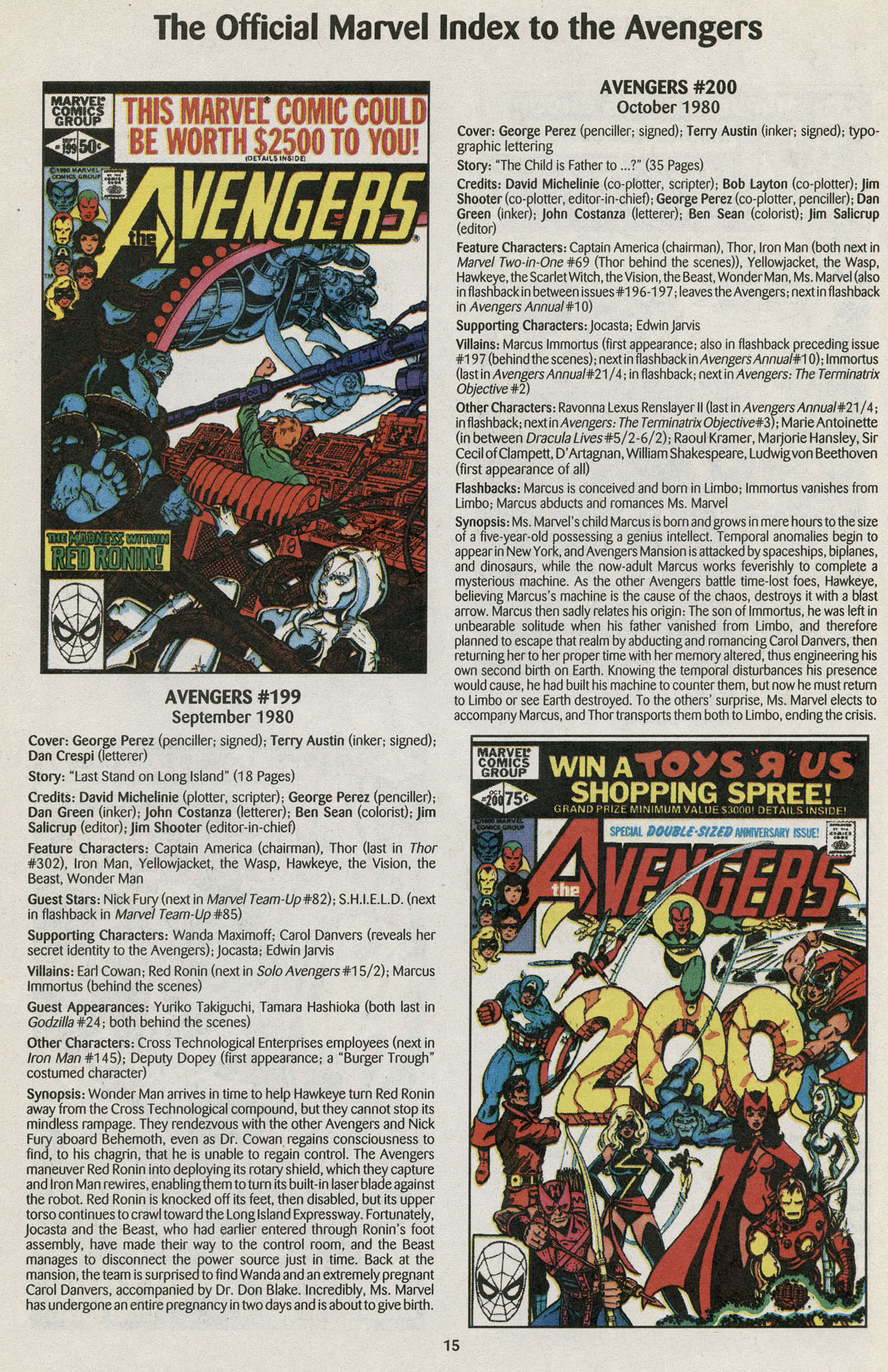 Read online The Official Marvel Index to the Avengers comic -  Issue #4 - 17