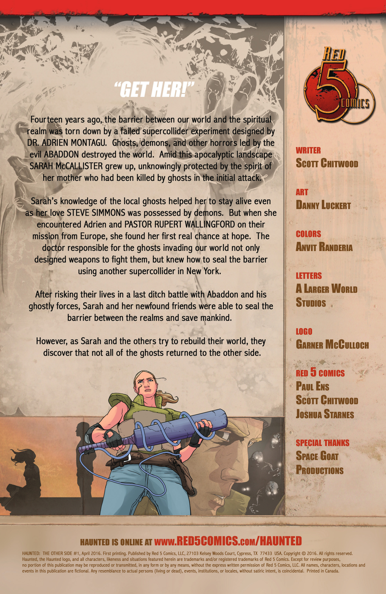 Read online Haunted: The Other Side comic -  Issue #1 - 2