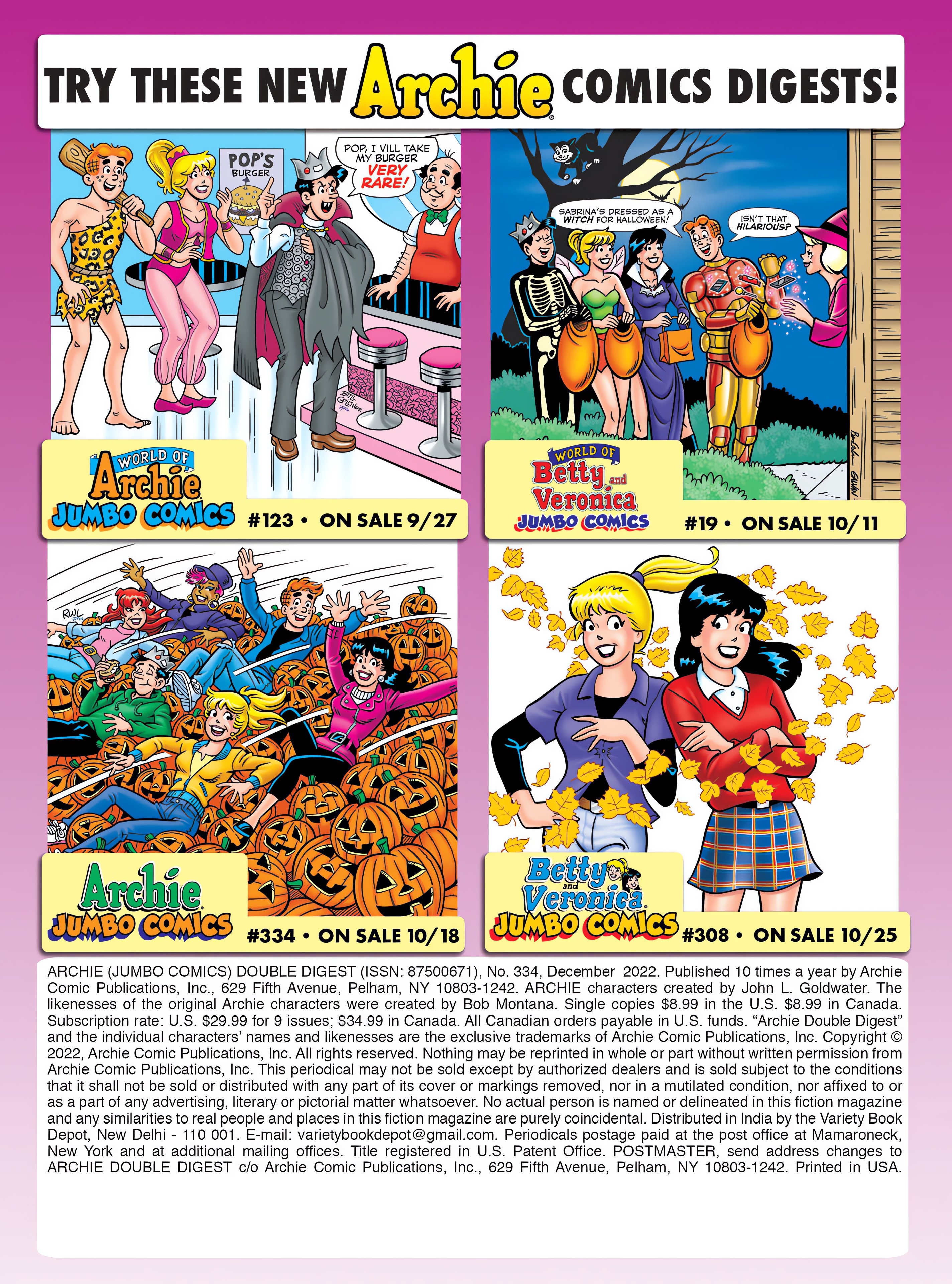 Read online Archie's Double Digest Magazine comic -  Issue #334 - 182