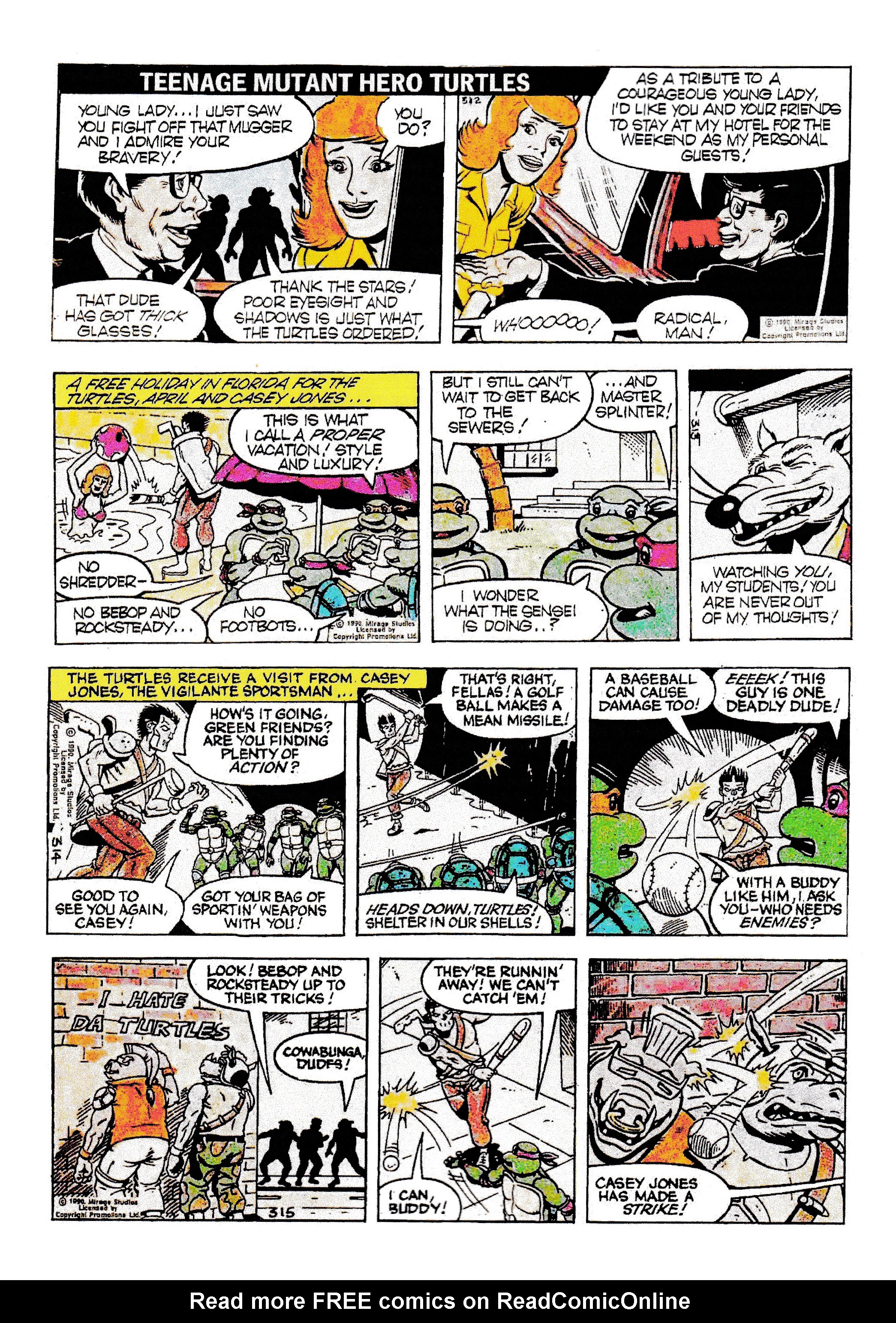 Read online Teenage Mutant Ninja Turtles: Complete Newspaper Daily Comic Strip Collection comic -  Issue # TPB 1 - 87