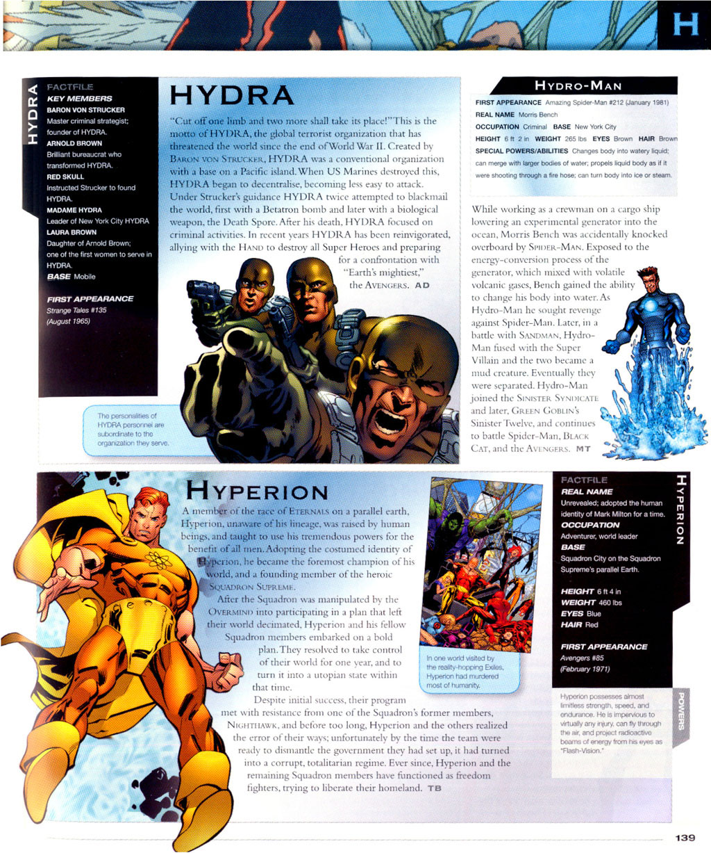 Read online The Marvel Encyclopedia comic -  Issue # TPB - 135
