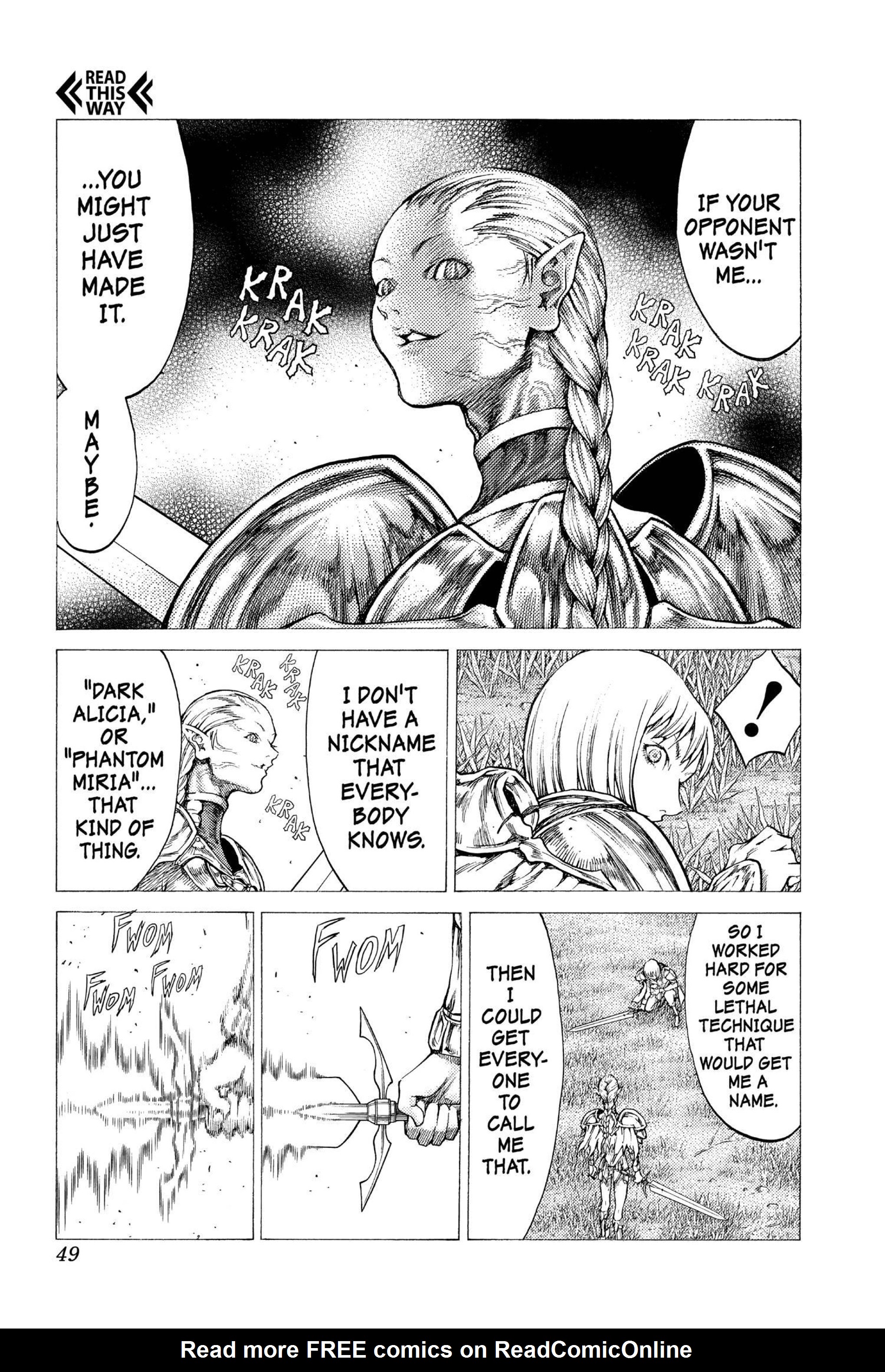 Read online Claymore comic -  Issue #7 - 45