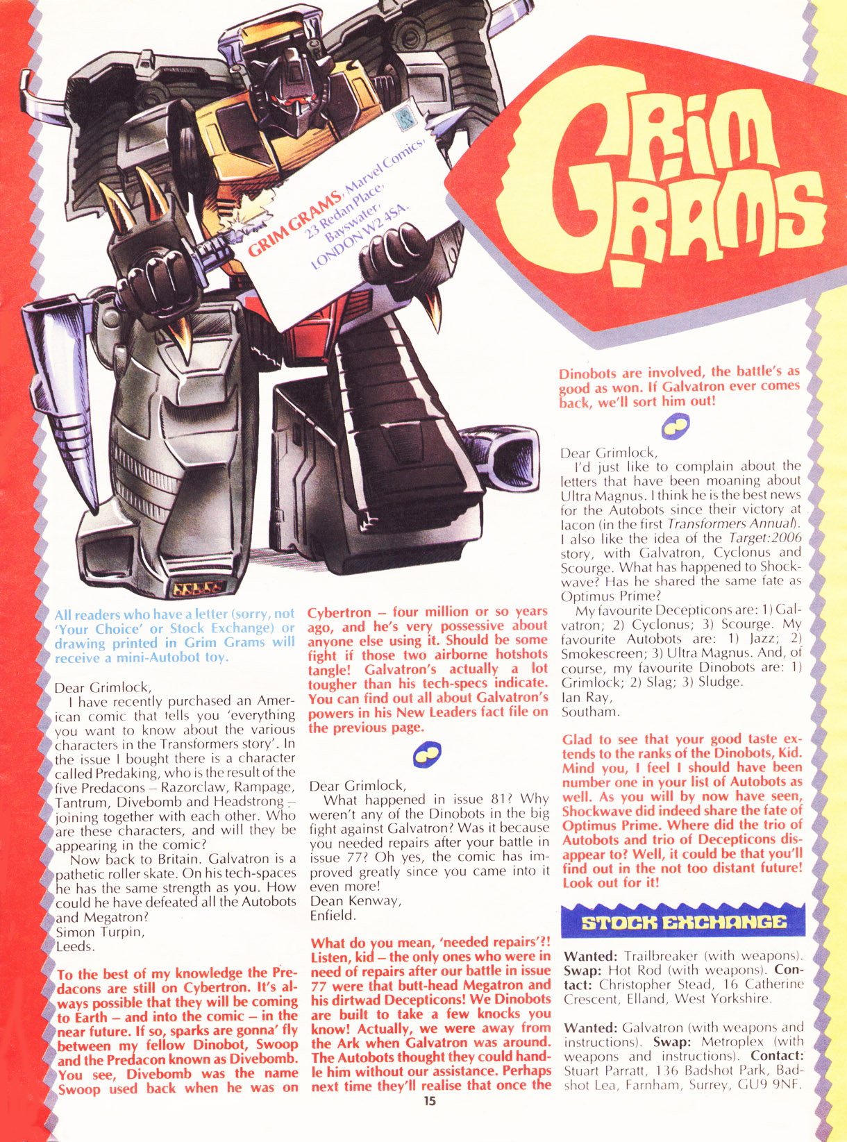 Read online The Transformers (UK) comic -  Issue #87 - 15