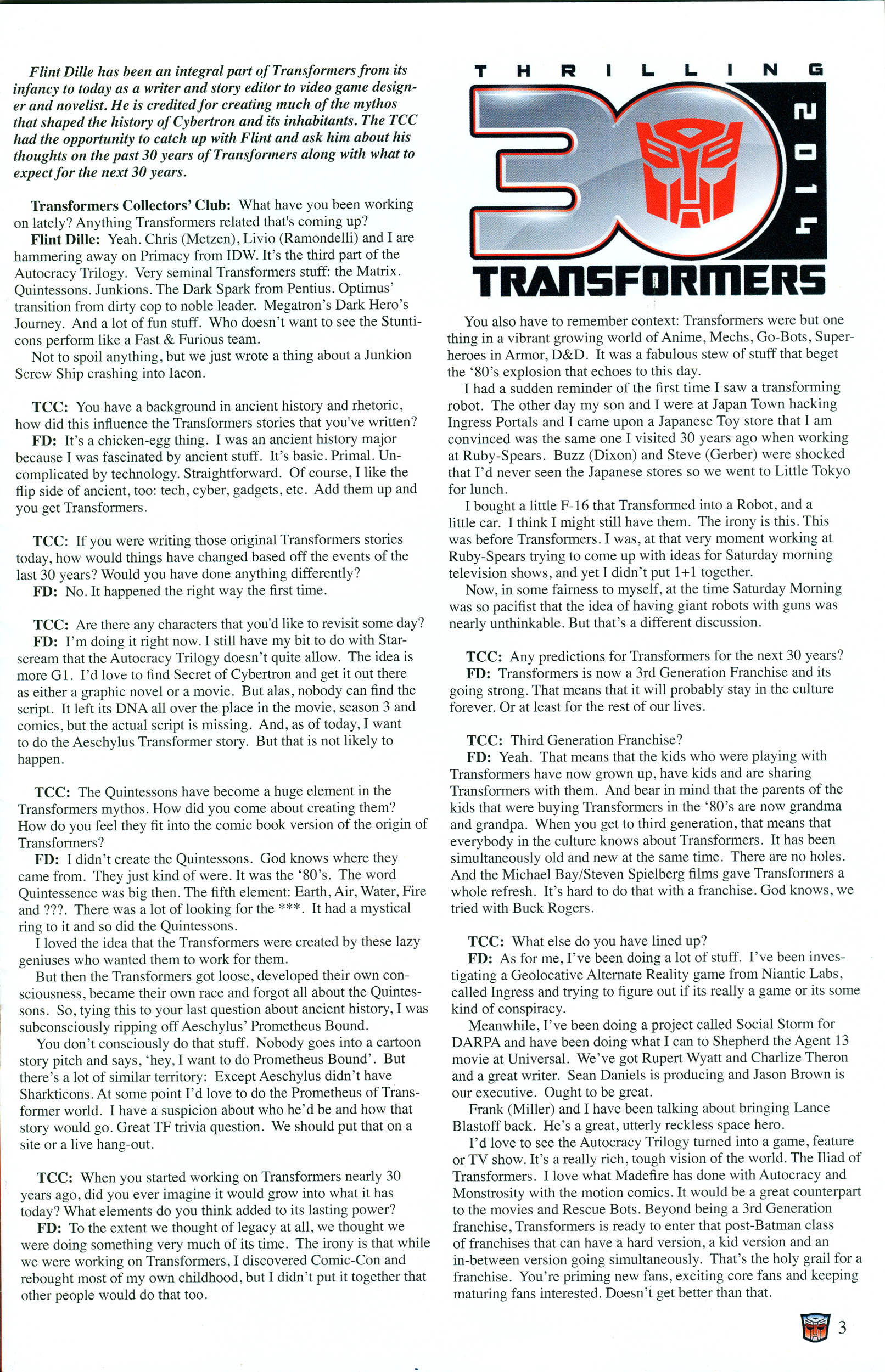 Read online Transformers: Collectors' Club comic -  Issue #55 - 3