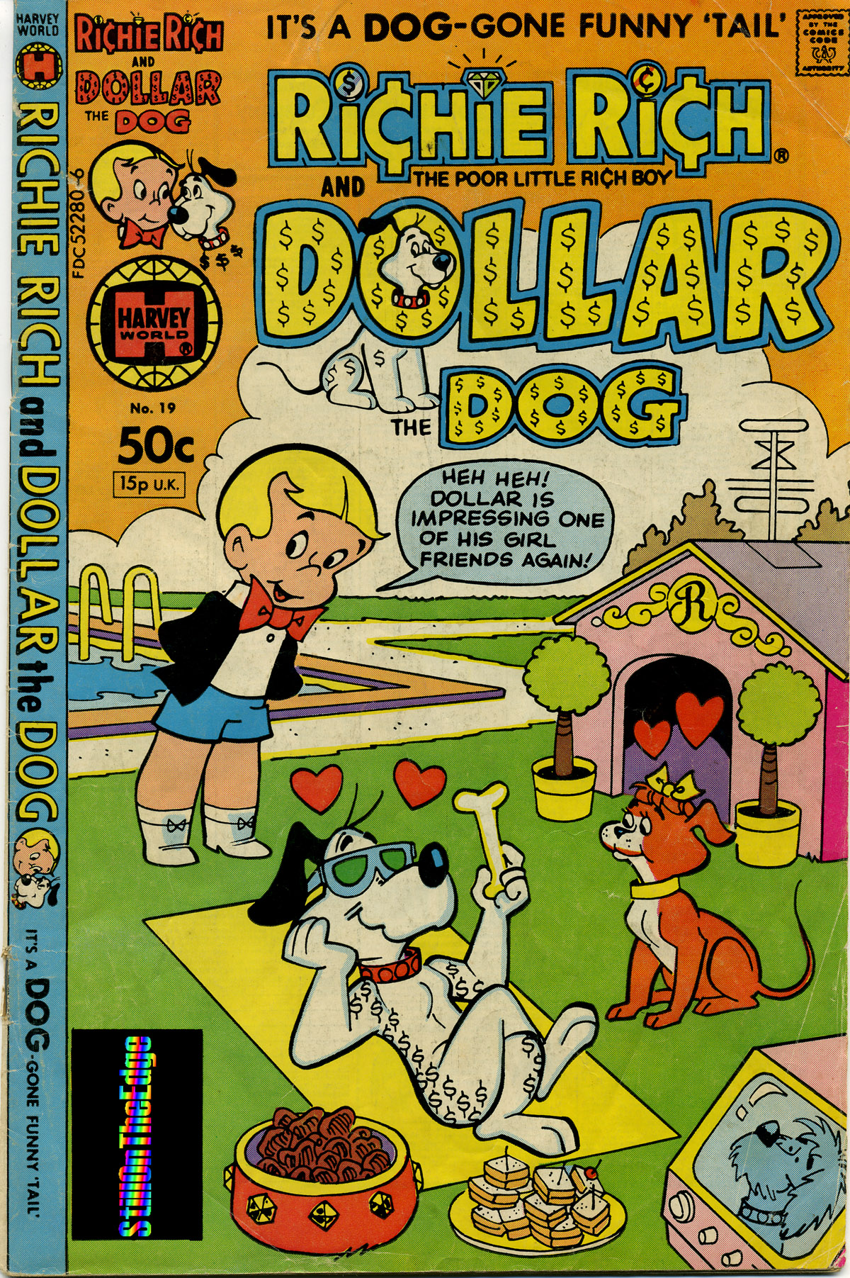 Read online Richie Rich & Dollar the Dog comic -  Issue #19 - 1