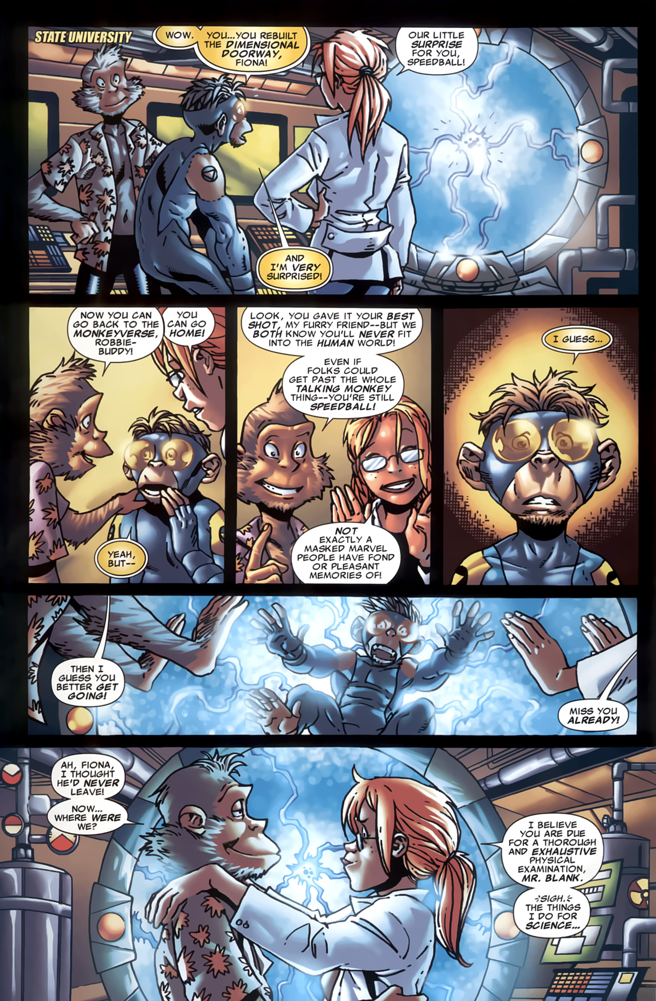 Read online Marvel Apes: Speedball Special comic -  Issue # Full - 3