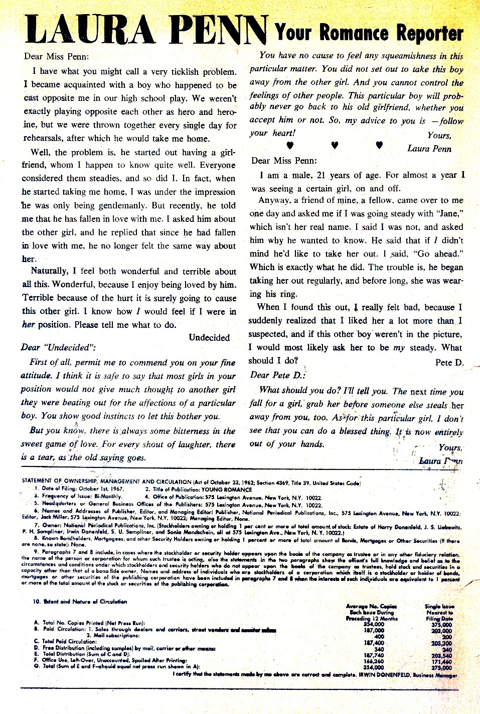 Read online Young Romance comic -  Issue #153 - 34