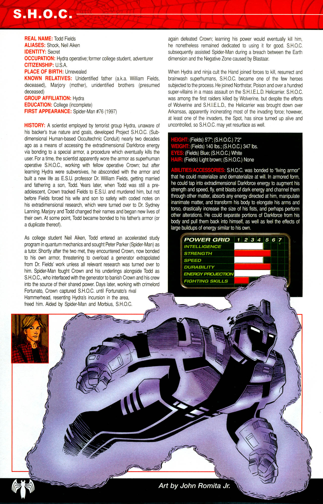 Read online The Official Handbook of the Marvel Universe: Spider-Man: Back In Black Handbook comic -  Issue # Full - 24