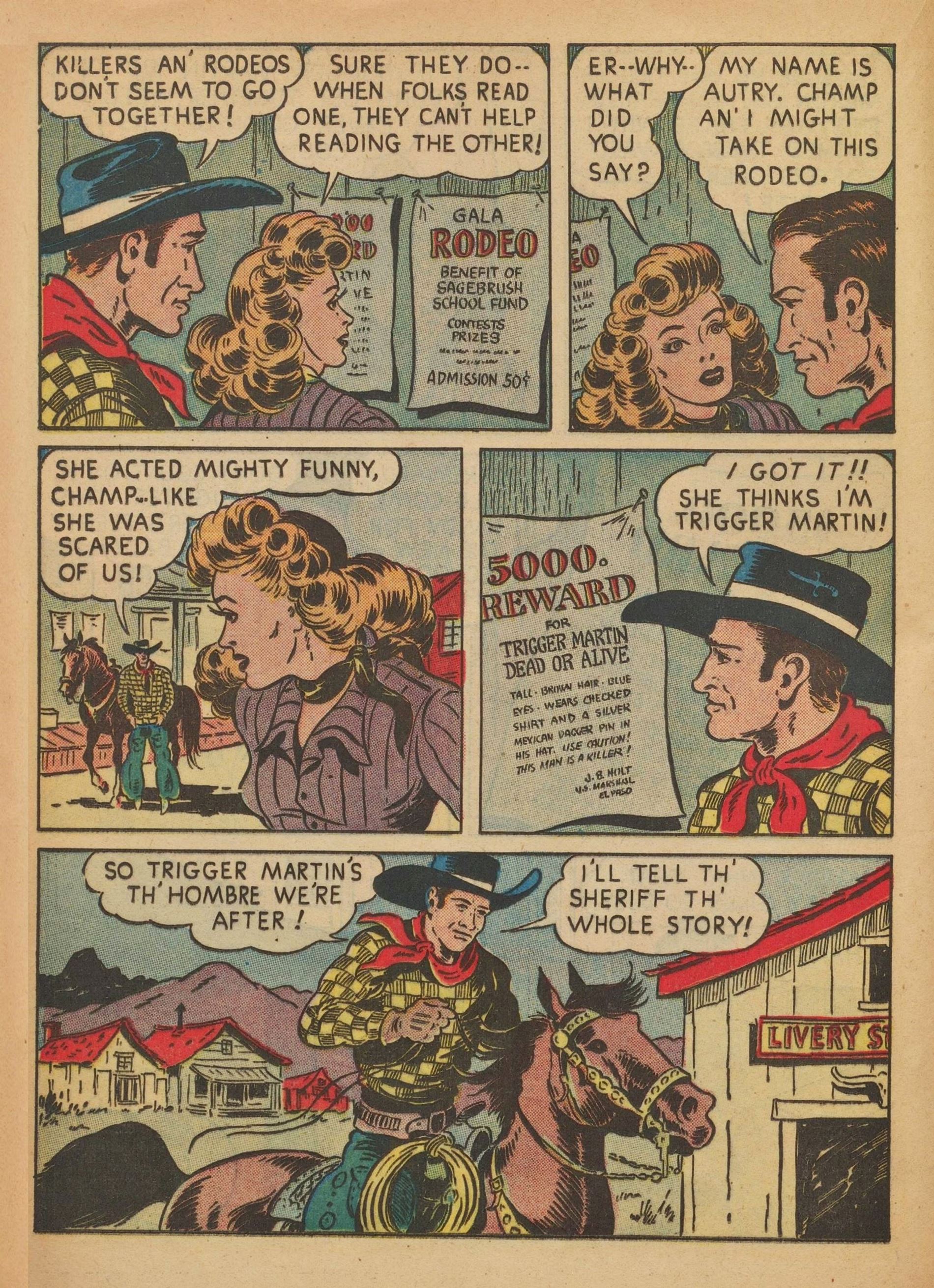Read online Gene Autry Comics comic -  Issue #8 - 22