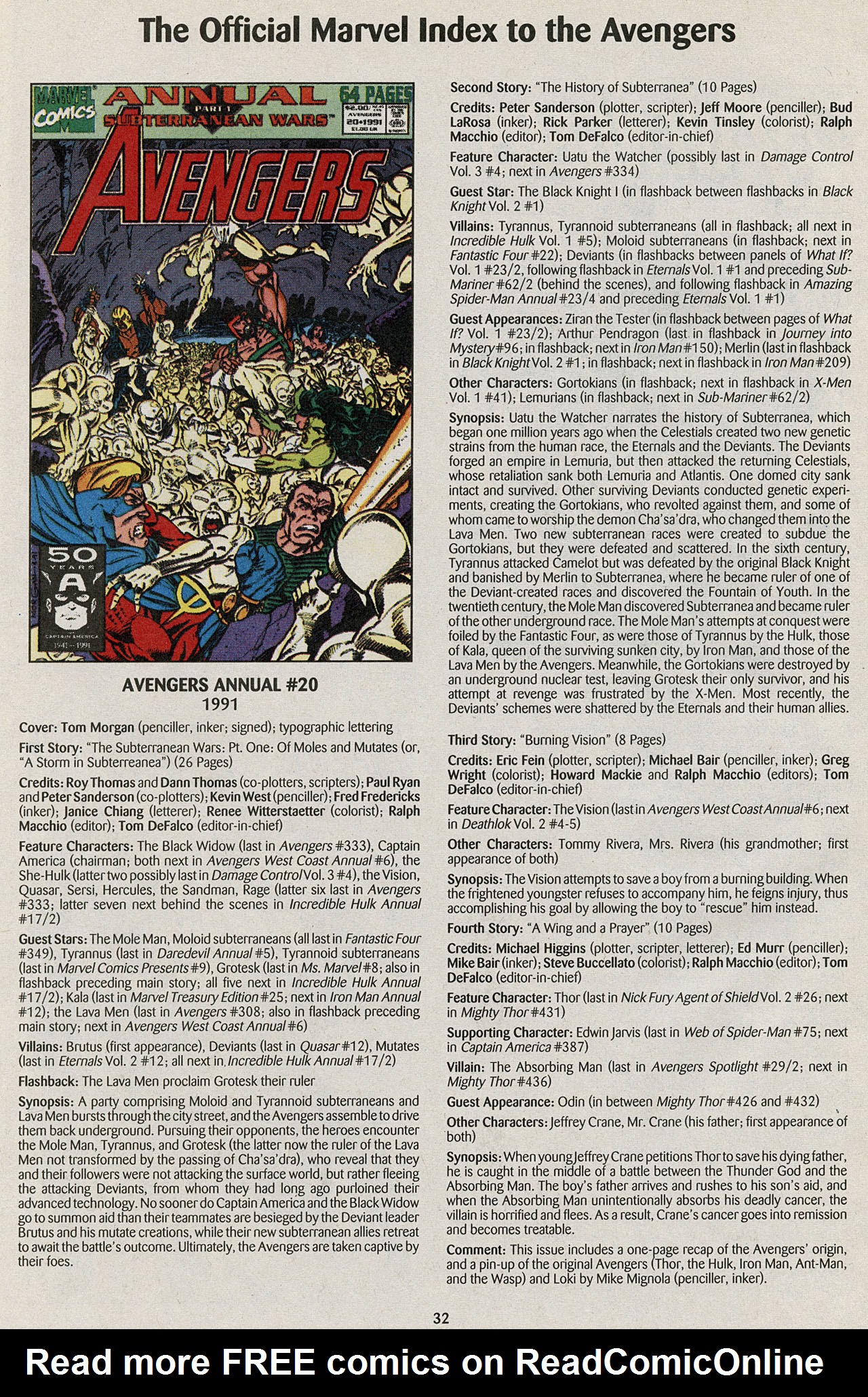 Read online The Official Marvel Index to the Avengers comic -  Issue #6 - 34