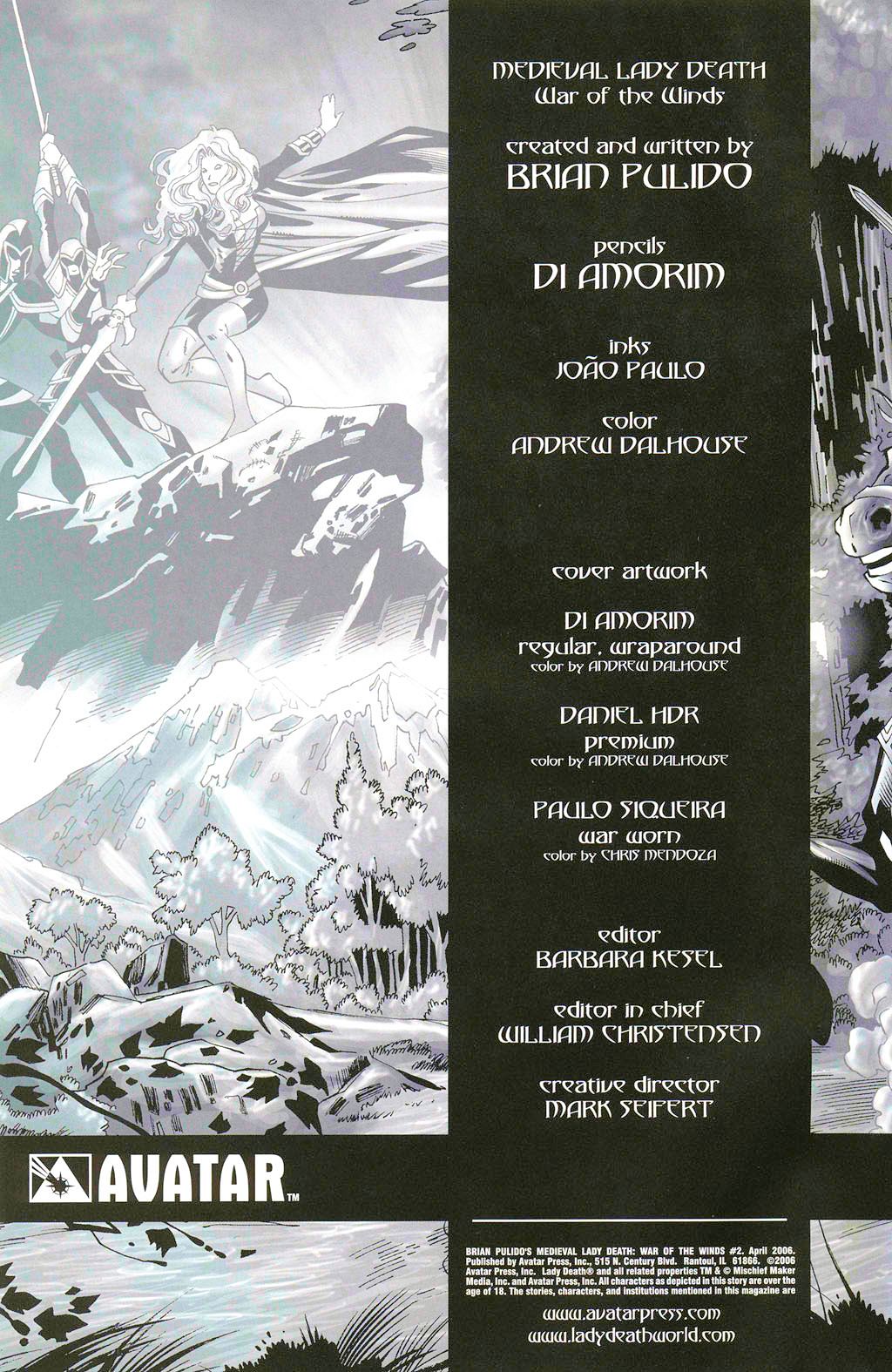 Read online Brian Pulido's Medieval Lady Death:  War of the Winds comic -  Issue #2 - 5