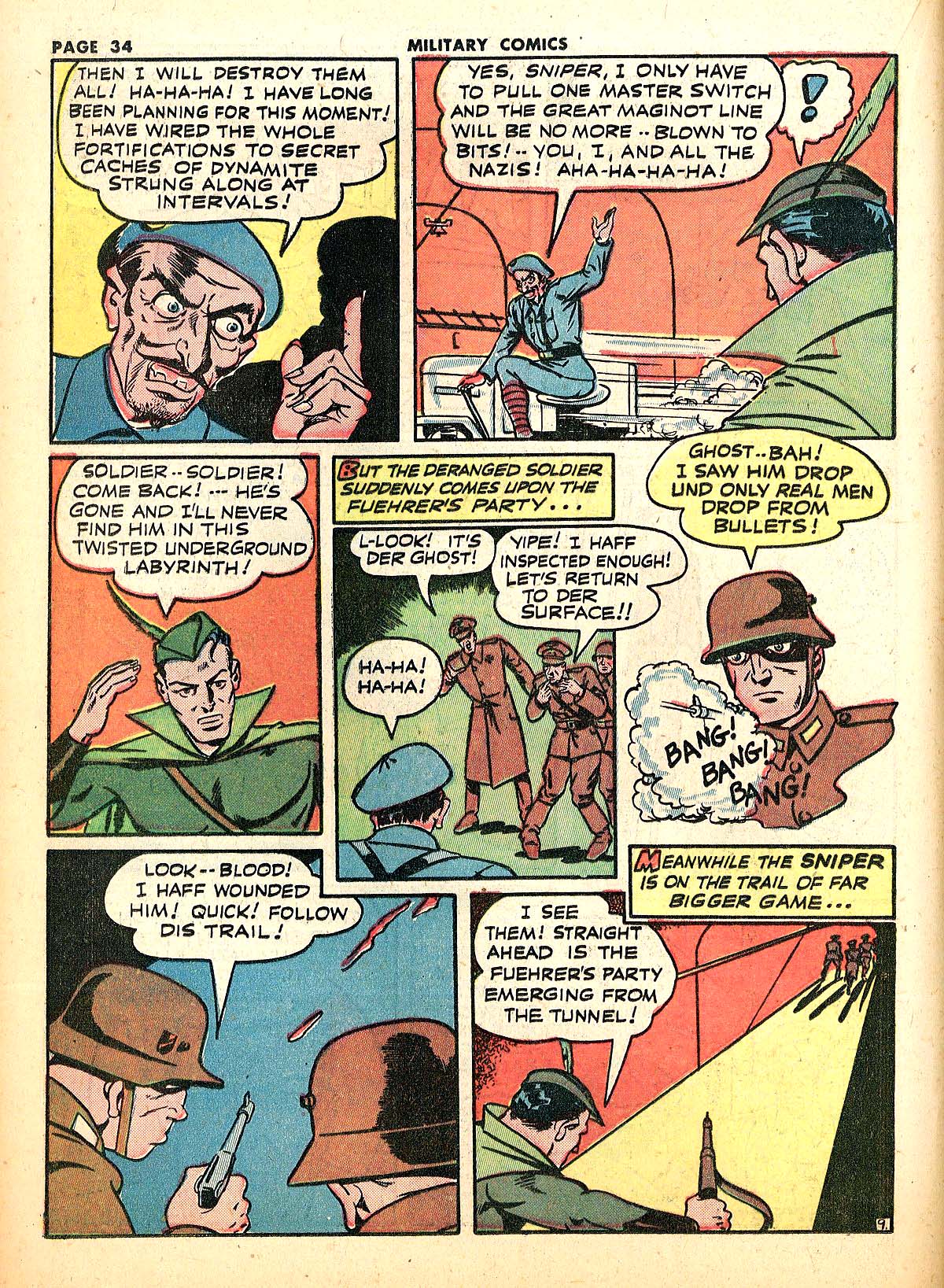 Read online Military Comics comic -  Issue #18 - 36