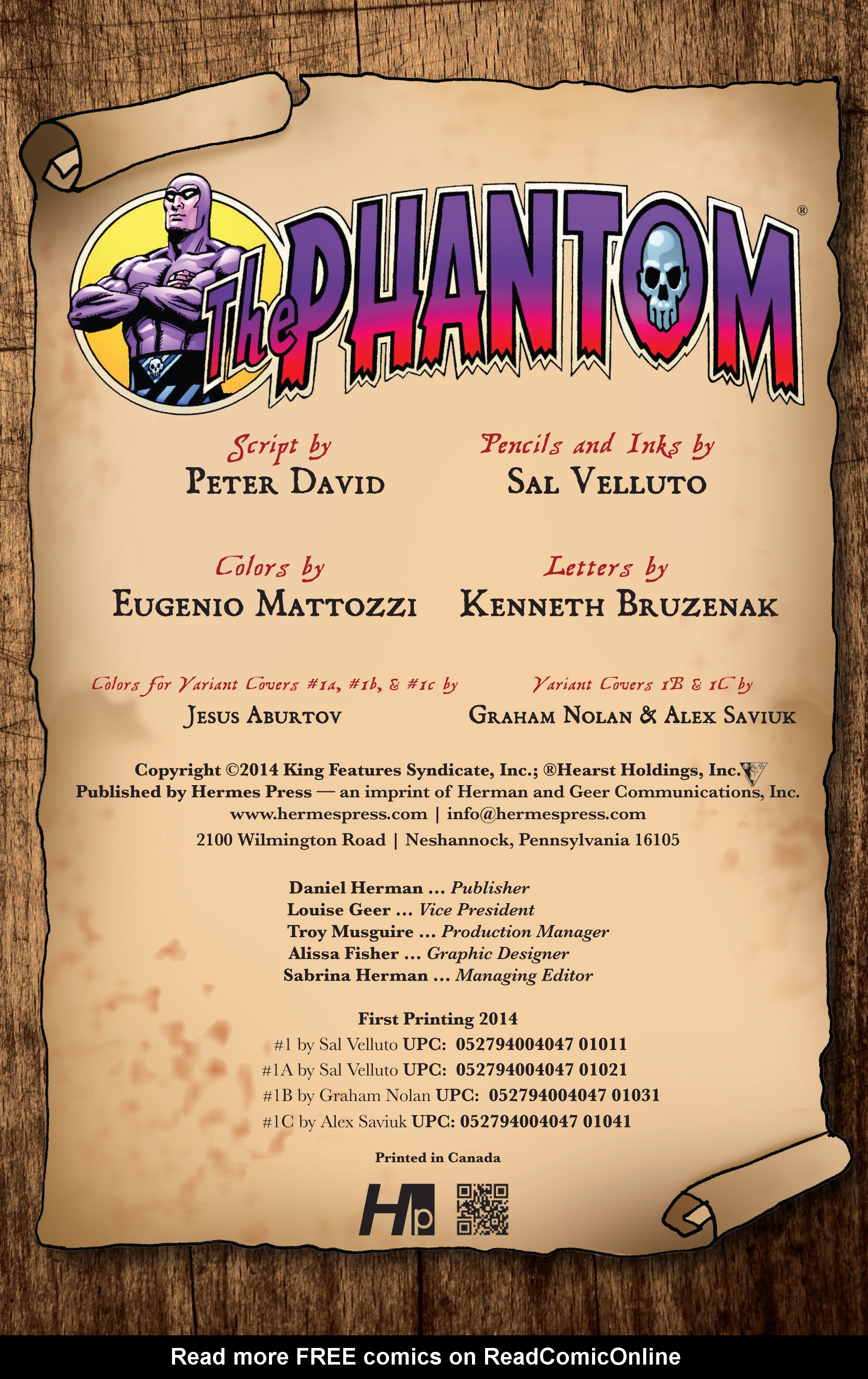 Read online The Phantom (2014) comic -  Issue #1 - 2