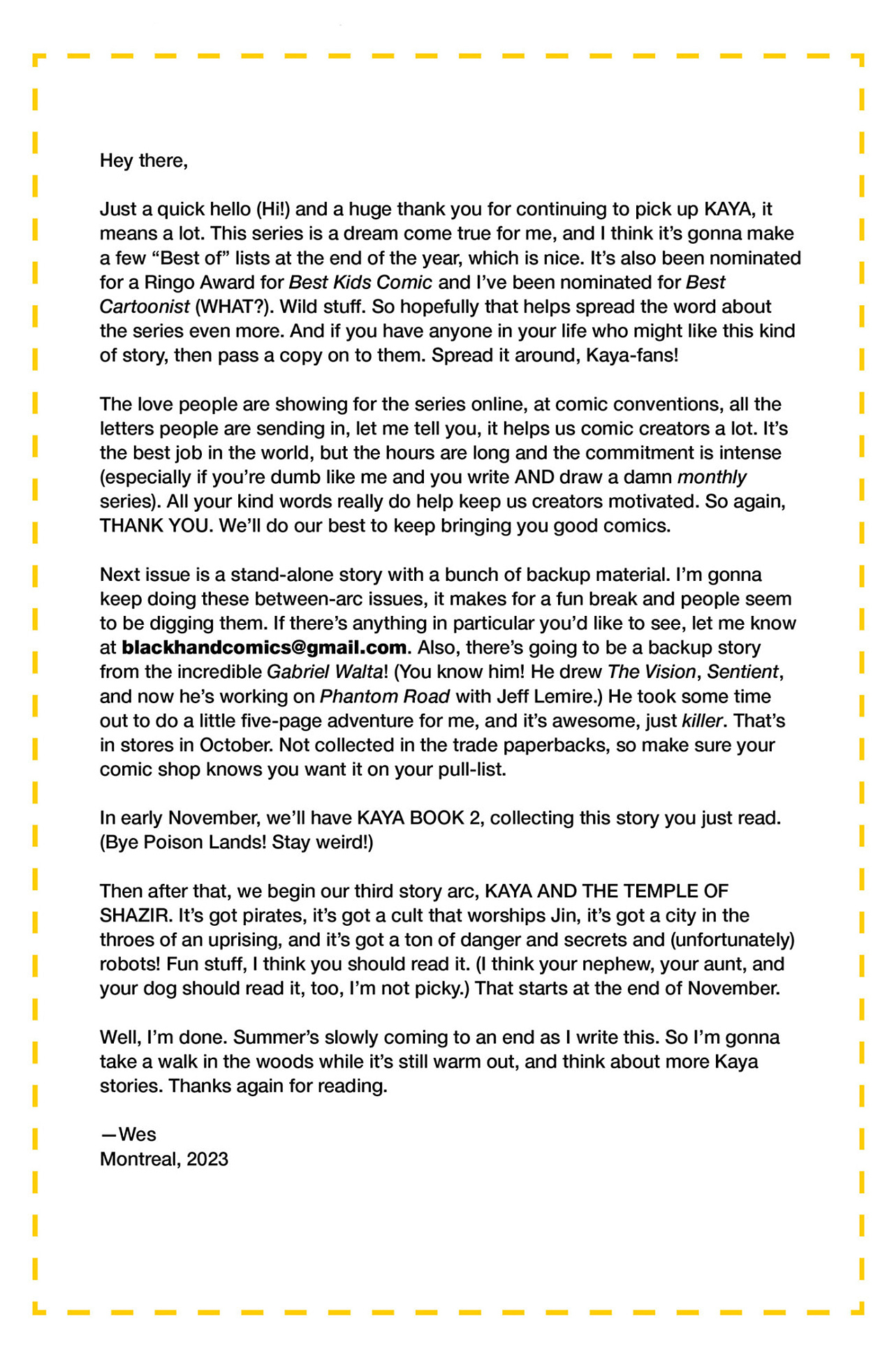 Read online Kaya comic -  Issue #11 - 30