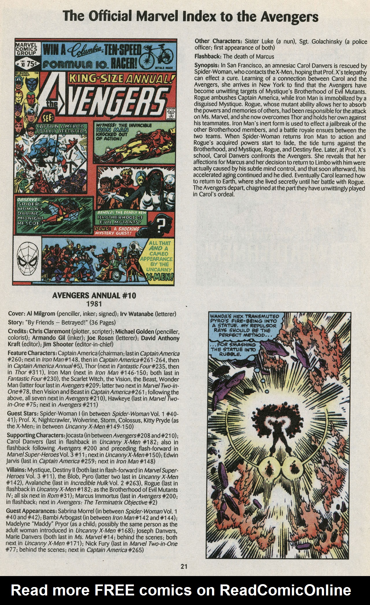 Read online The Official Marvel Index to the Avengers comic -  Issue #4 - 23