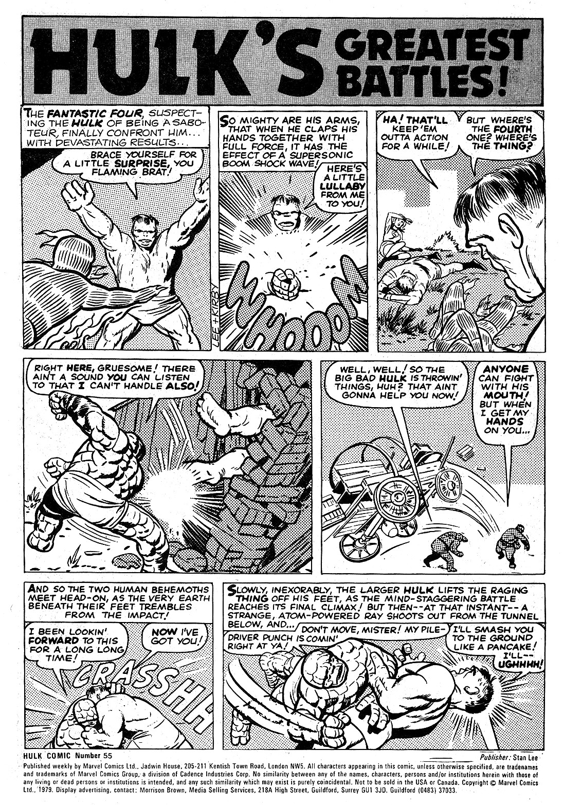 Read online The Incredible Hulk Weekly comic -  Issue #55 - 2