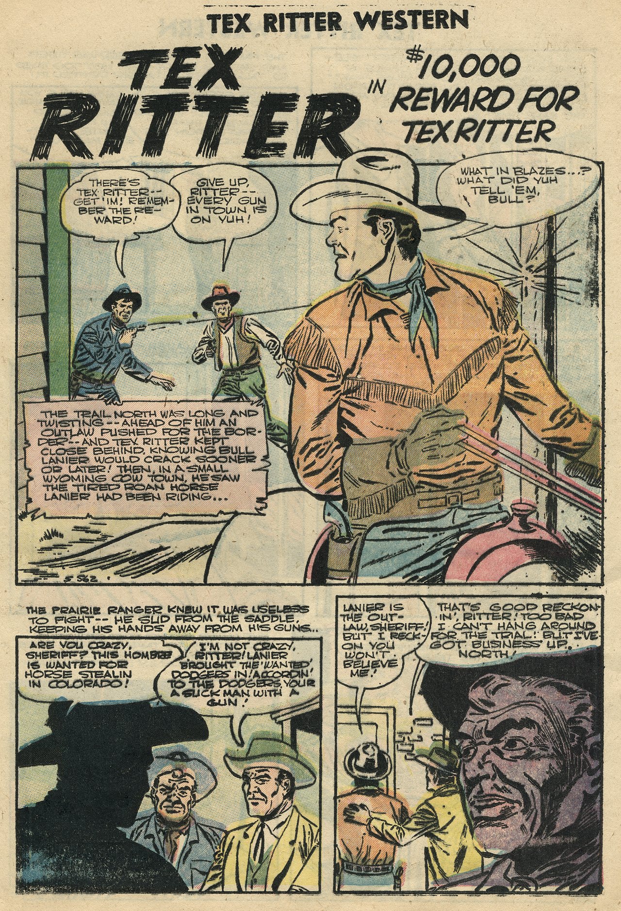 Read online Tex Ritter Western comic -  Issue #32 - 21