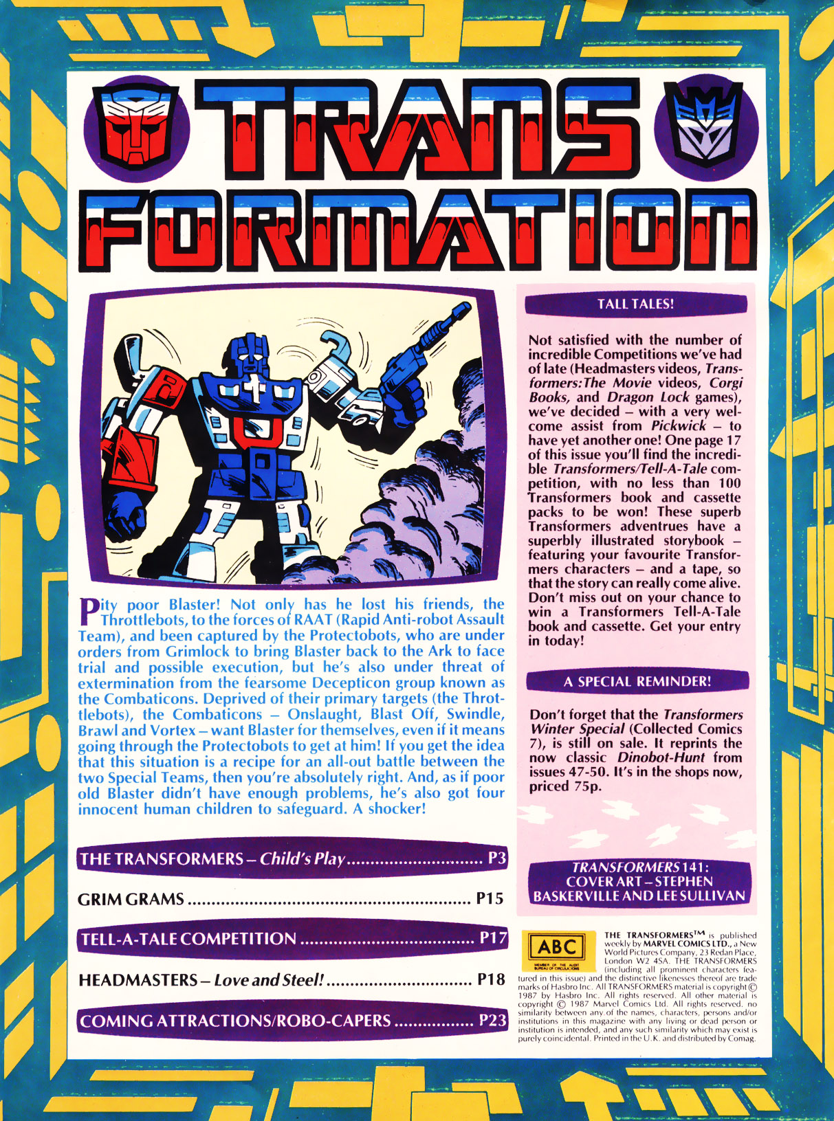 Read online The Transformers (UK) comic -  Issue #141 - 2