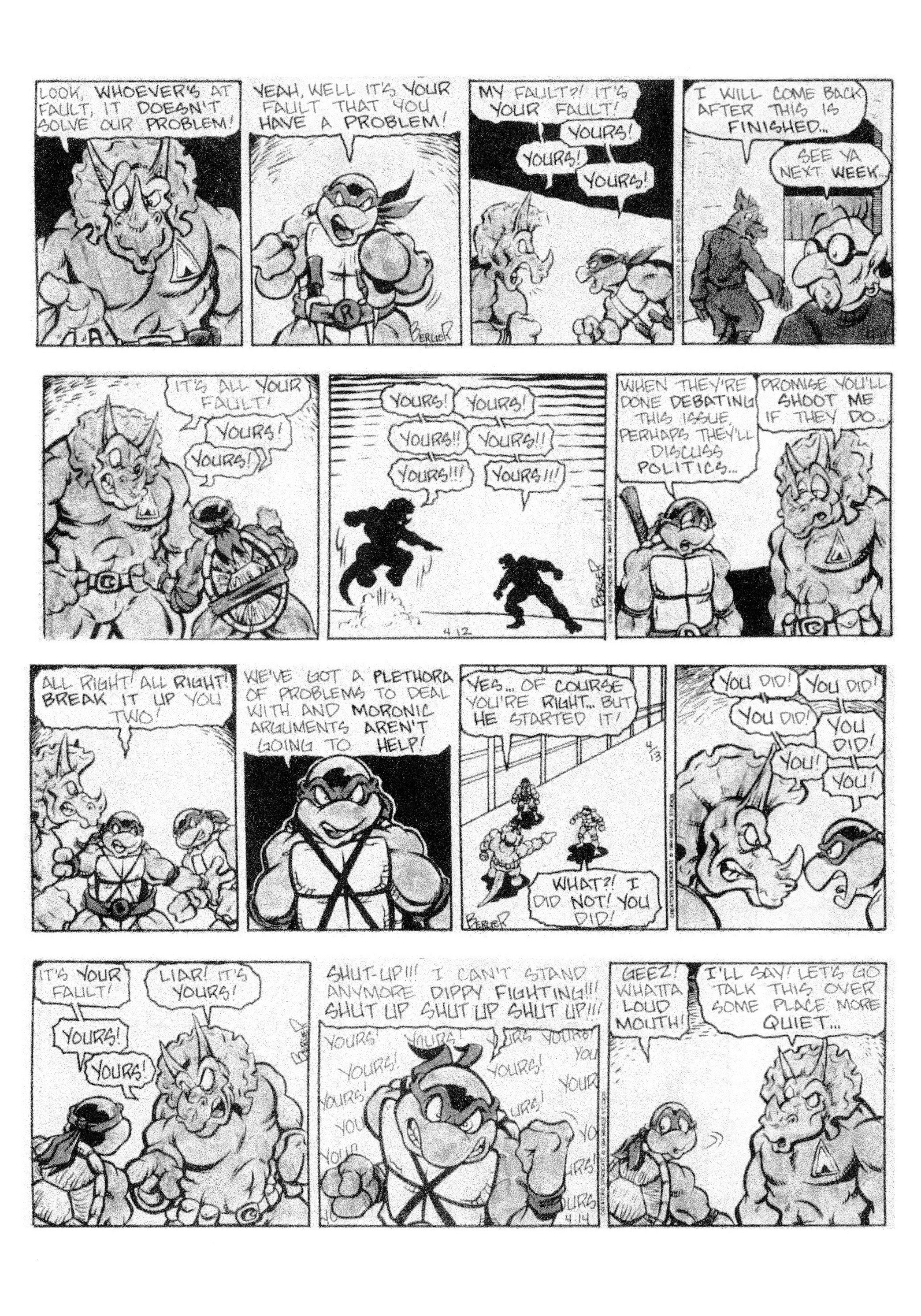Read online Teenage Mutant Ninja Turtles: Complete Newspaper Daily Comic Strip Collection comic -  Issue # TPB 3 (Part 1) - 20