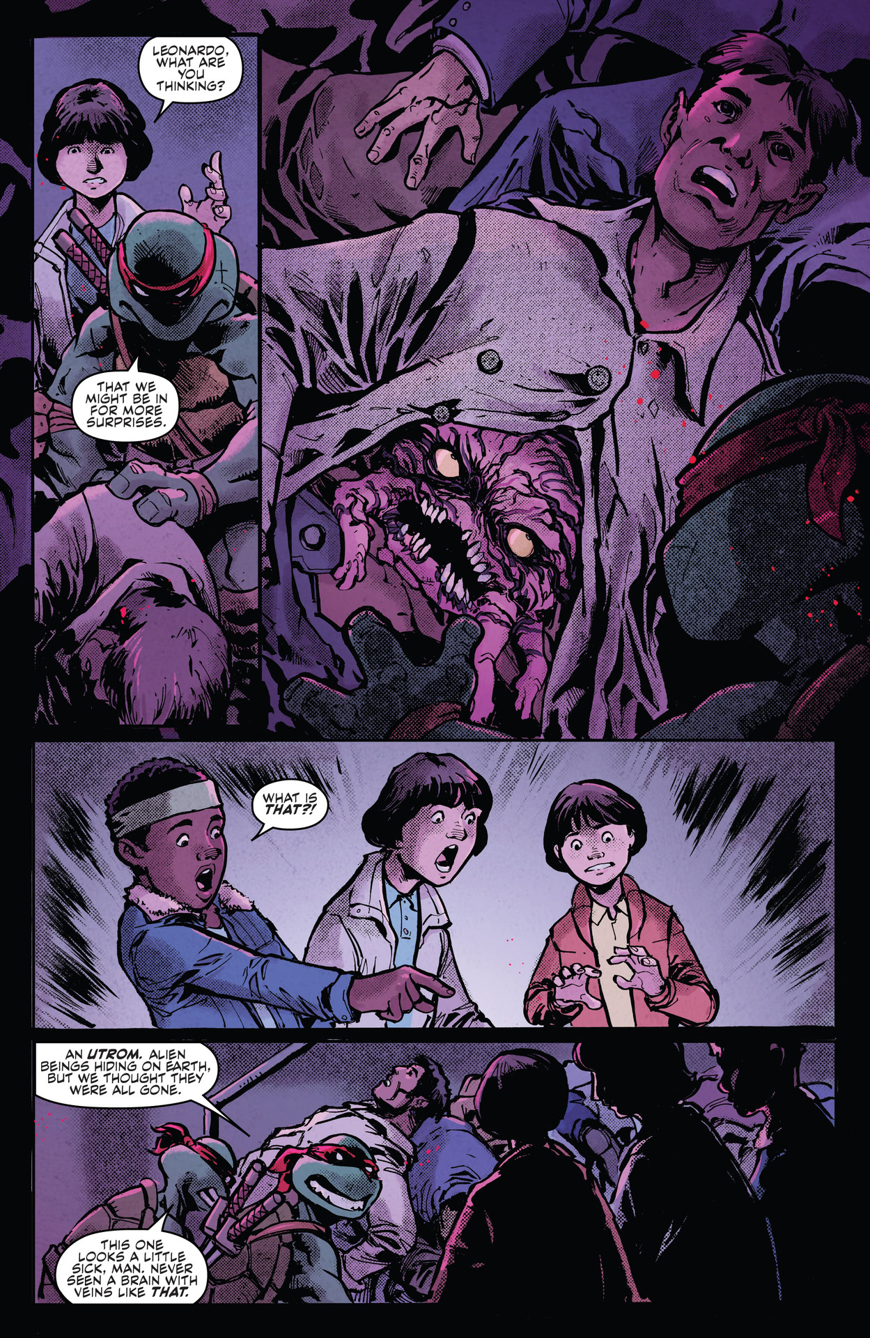 Read online Teenage Mutant Ninja Turtles x Stranger Things comic -  Issue #3 - 18