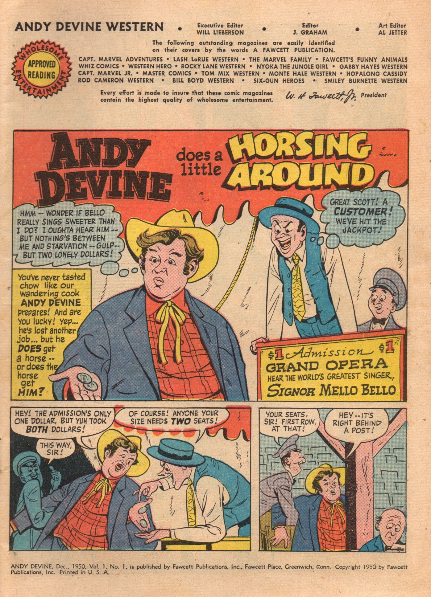 Read online Andy Devine Western comic -  Issue #1 - 3
